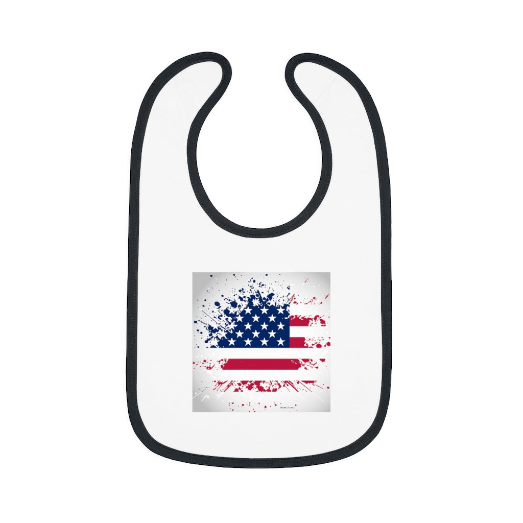 Old Glory Baby Contrast Trim Jersey Bib