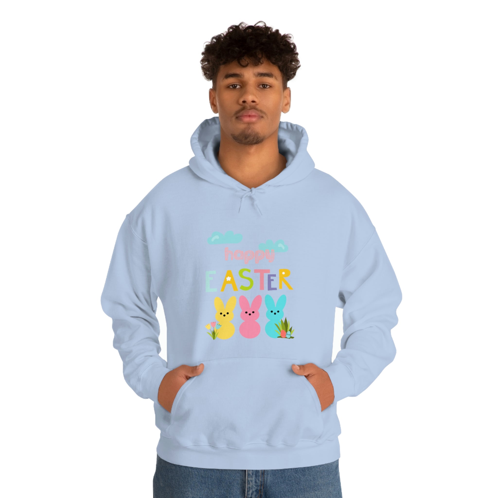 Happy Easter Bunny Unisex Heavy Blend™ Hooded Sweatshirt