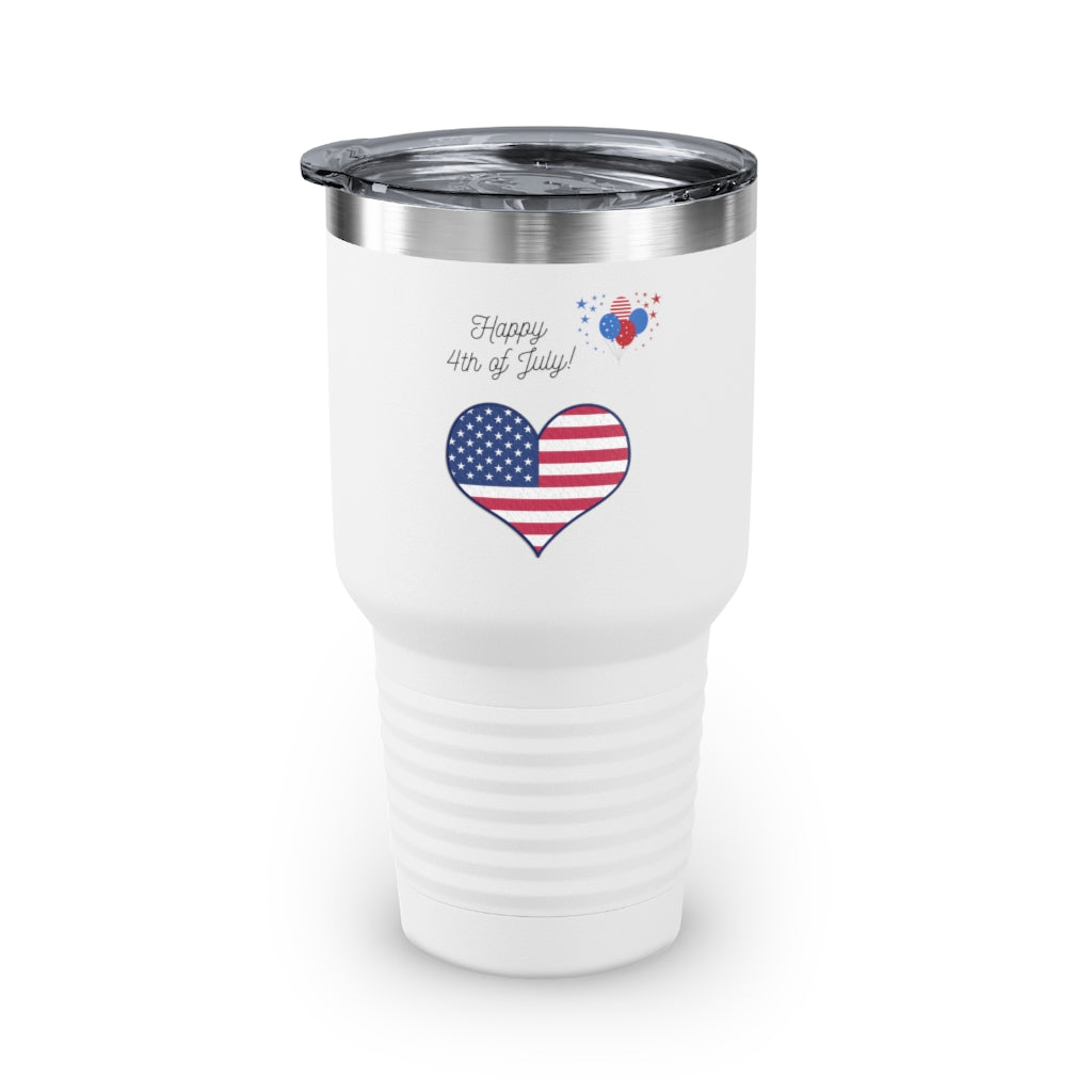 Happy 4th of July Ringneck Tumbler, 30oz