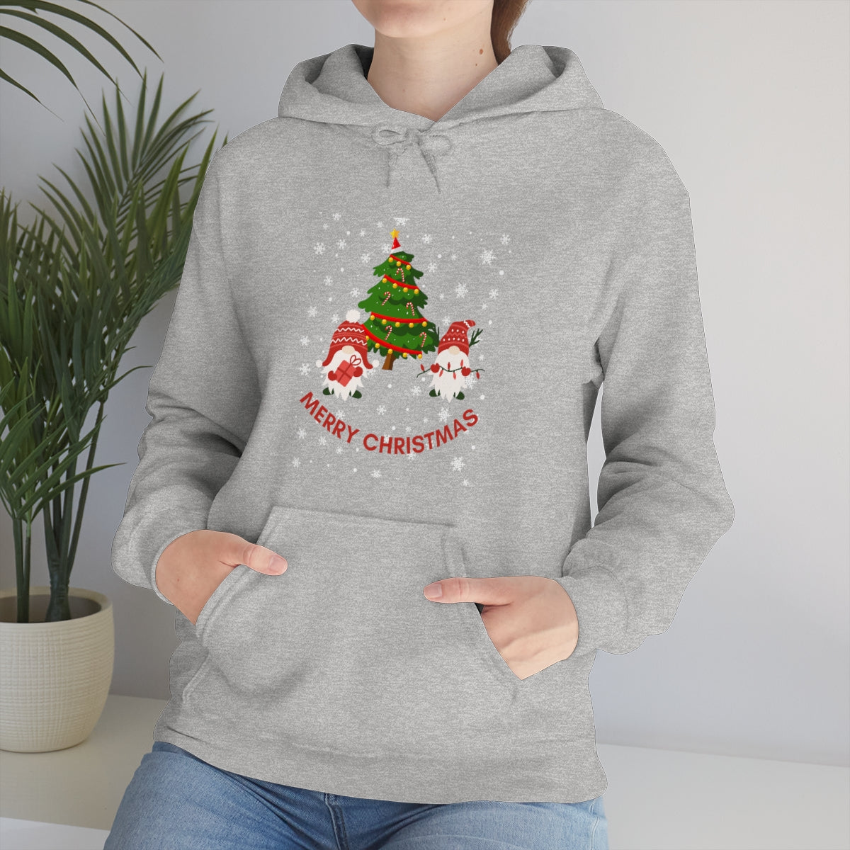 Merry & Bright Holidays Christmas Unisex Heavy Blend™ Hooded Sweatshirt