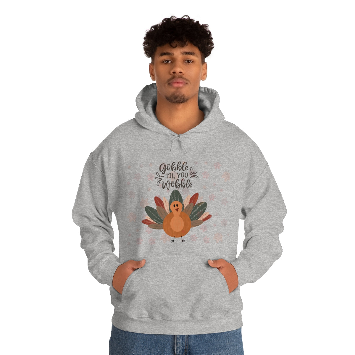 Gobble Til You Wobble Unisex Heavy Blend™ Hooded Sweatshirt