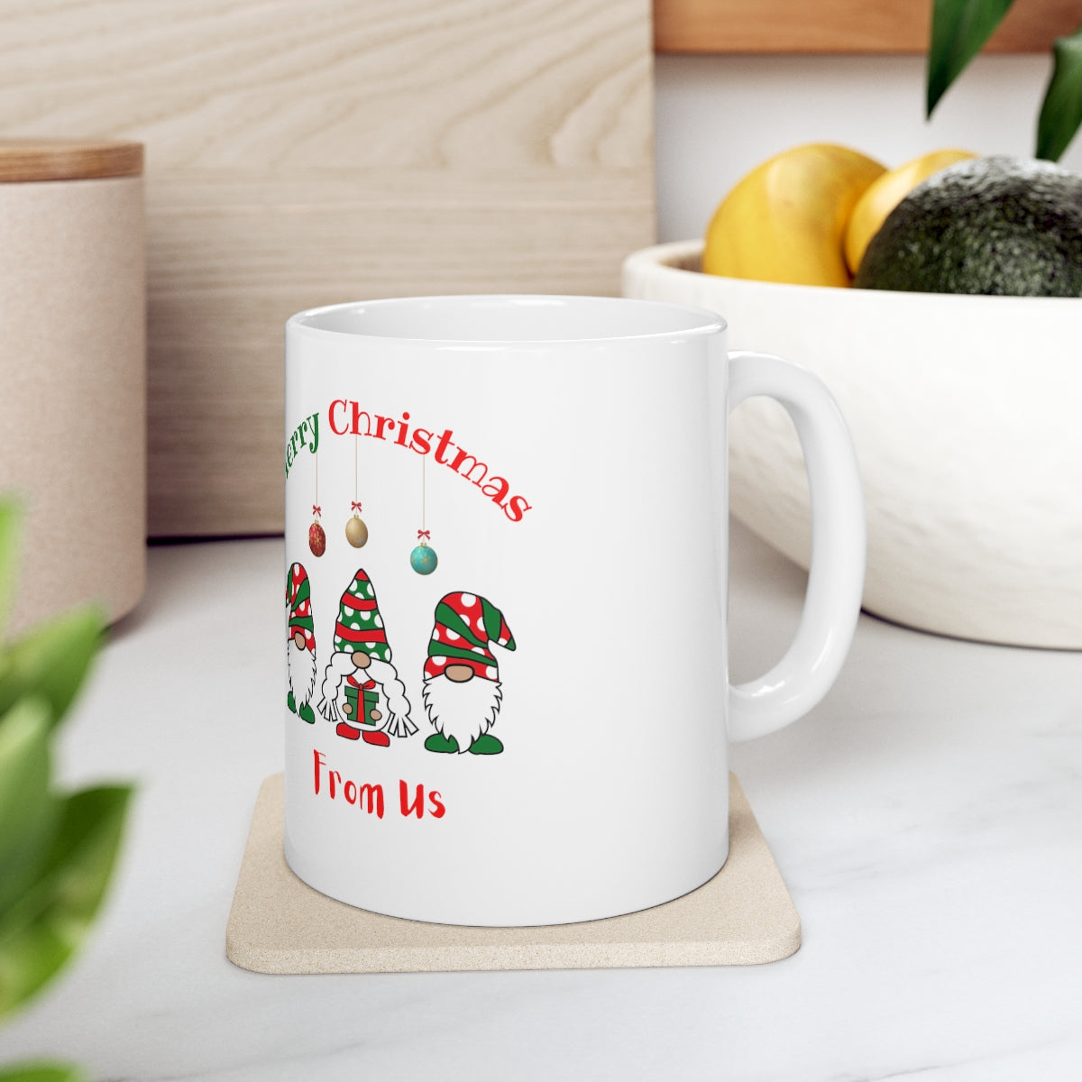 Gnomes Merry Christmas Ceramic Mug 11oz