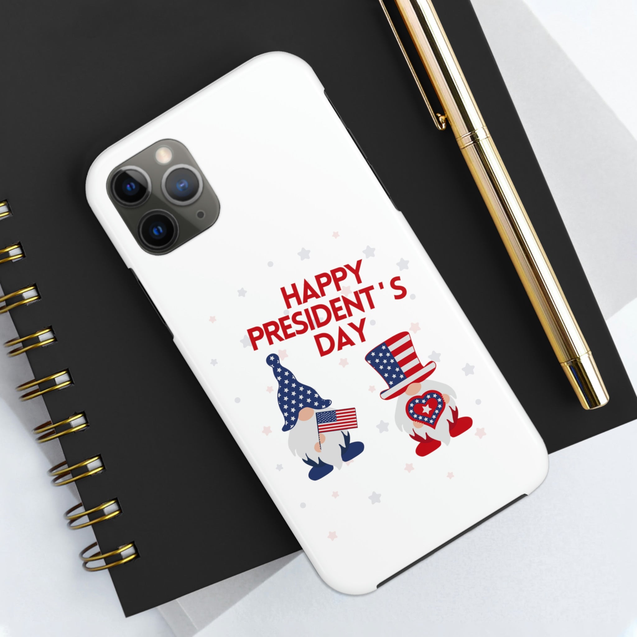 Happy President's Day Gnome Tough Phone Cases, Case-Mate