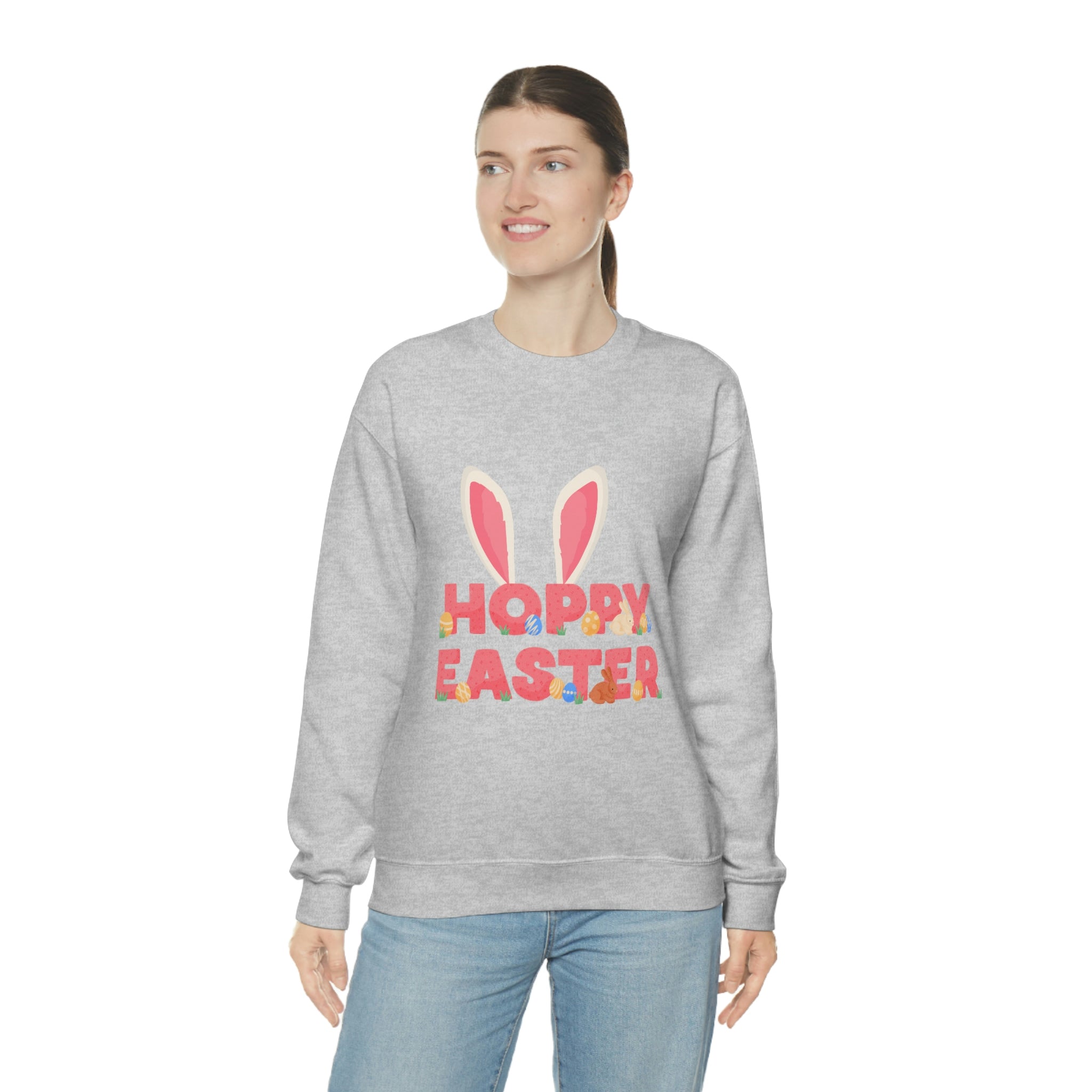 The Hoppy Easter Unisex Heavy Blend™ Crewneck Sweatshirt