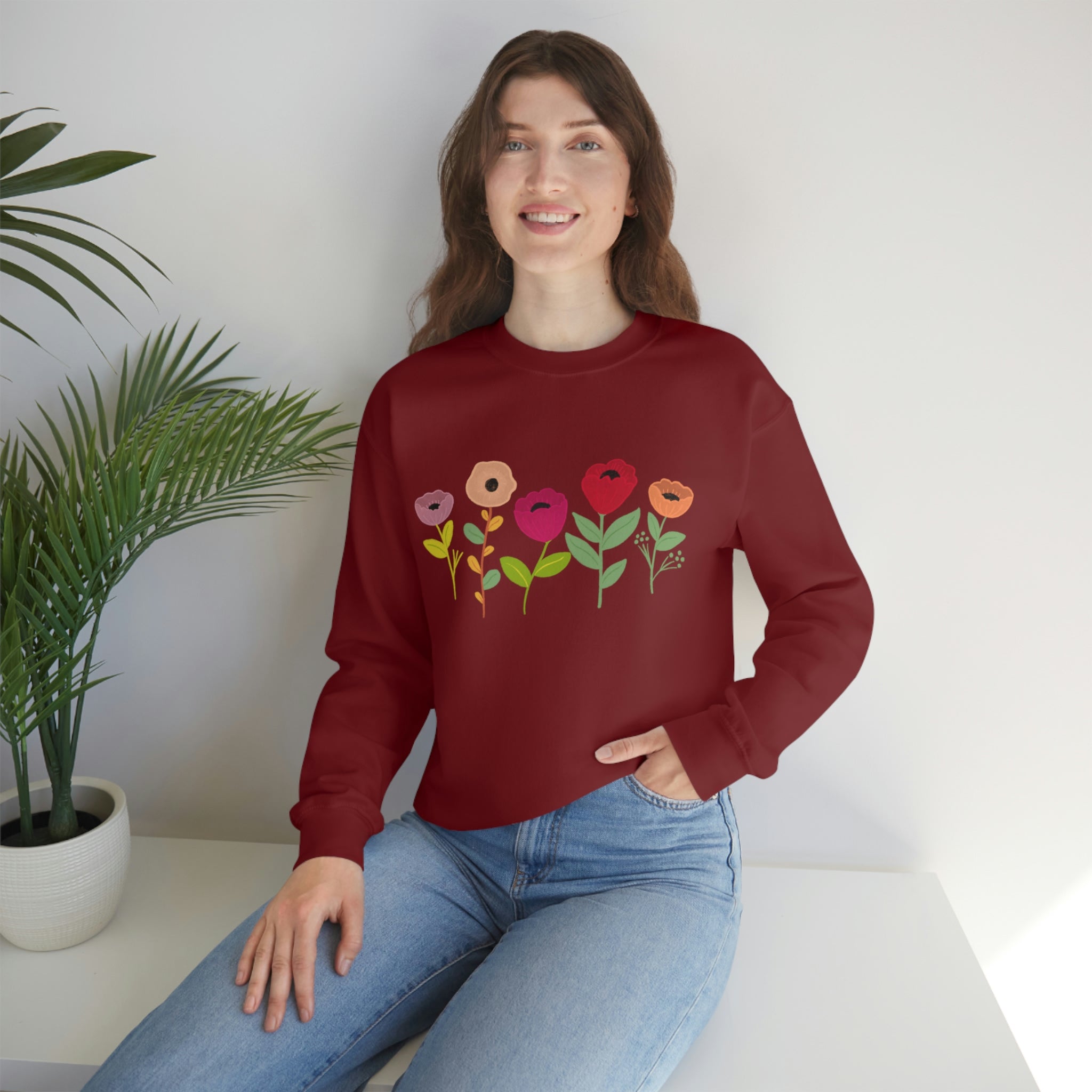 Spring Flowers Unisex Heavy Blend™ Crewneck Sweatshirt