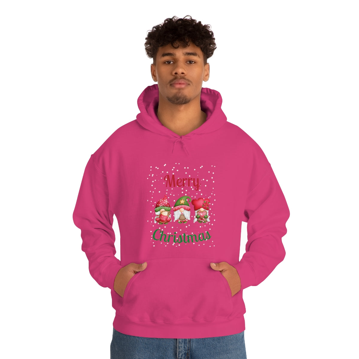 Three Gnomes Merry Christmas Unisex Heavy Blend™ Hooded Sweatshirt