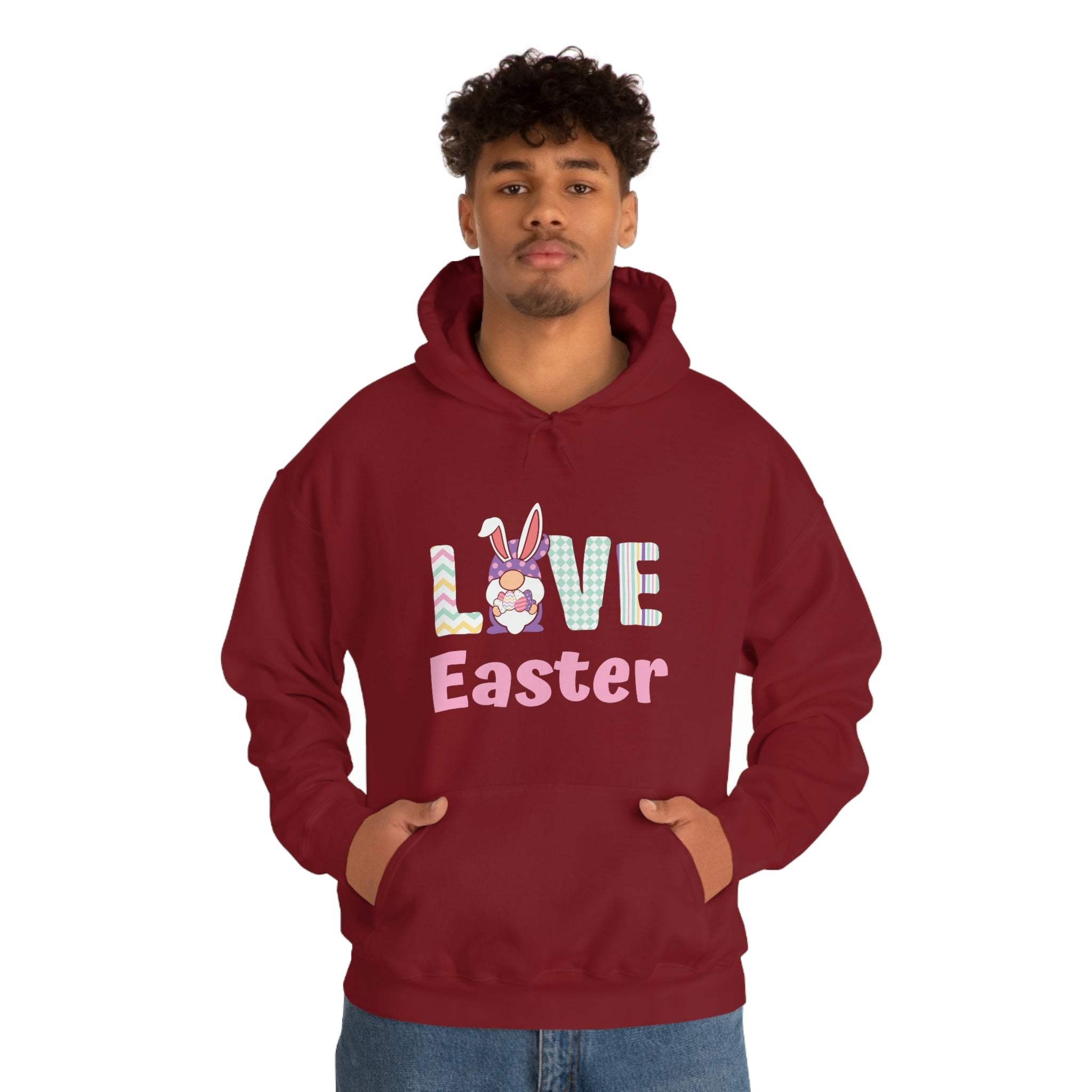 Gnome Love Easter Unisex Heavy Blend™ Hooded Sweatshirt