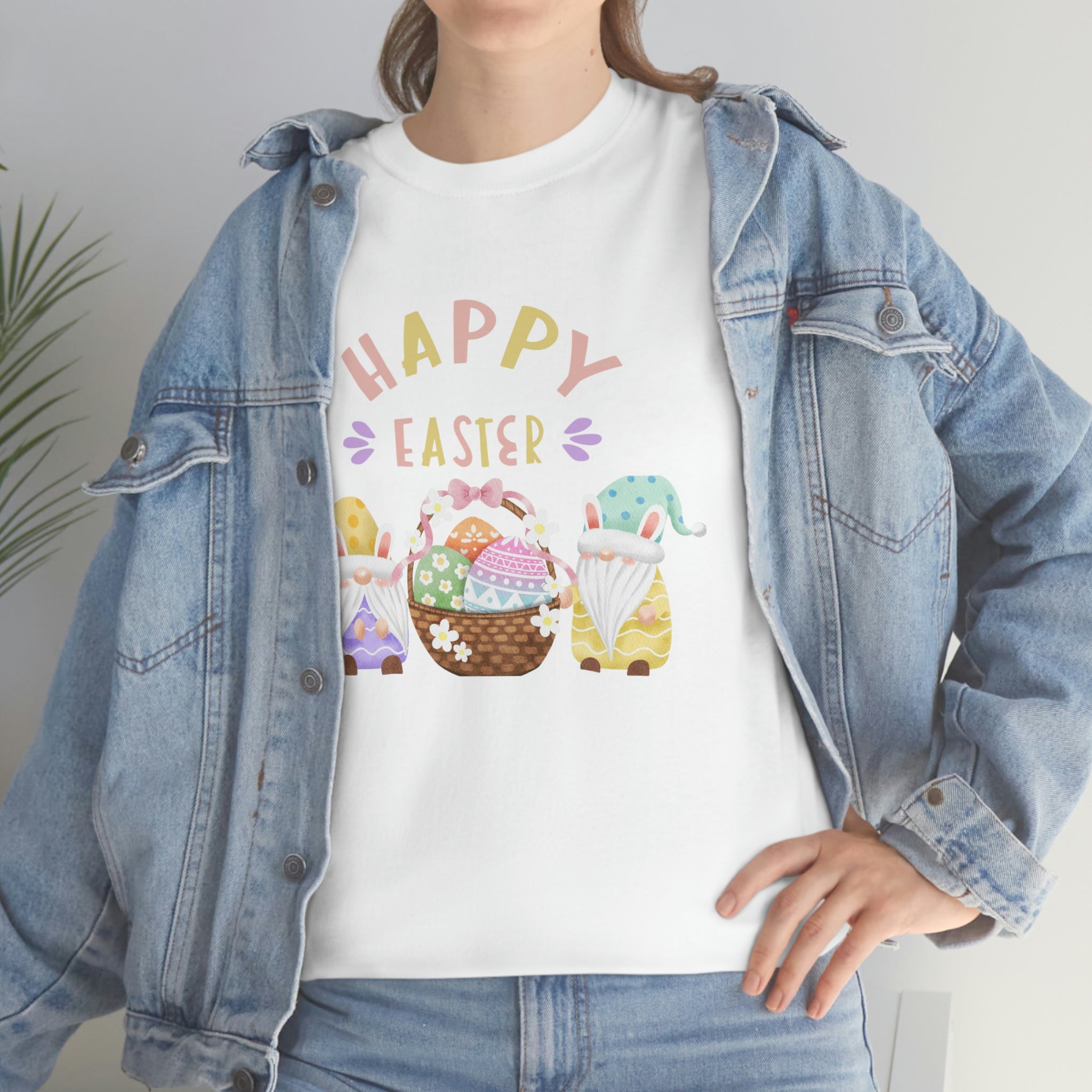 Happy Easter Gnome Unisex Heavy Cotton Tee