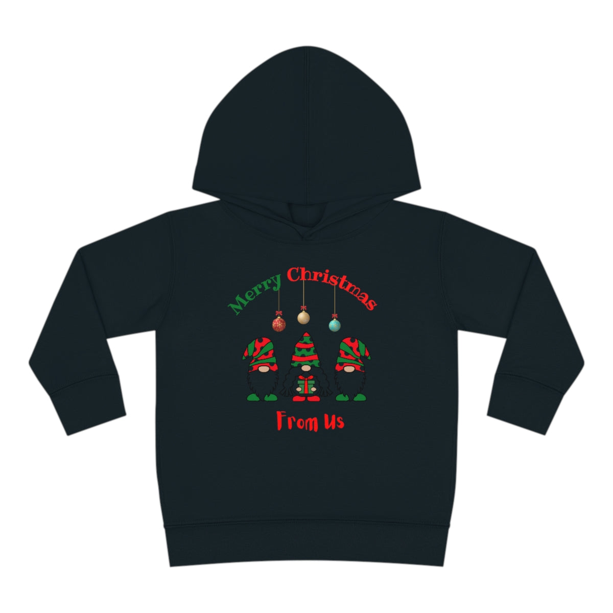 Gnome Merry Christmas Toddler Pullover Fleece Hoodie