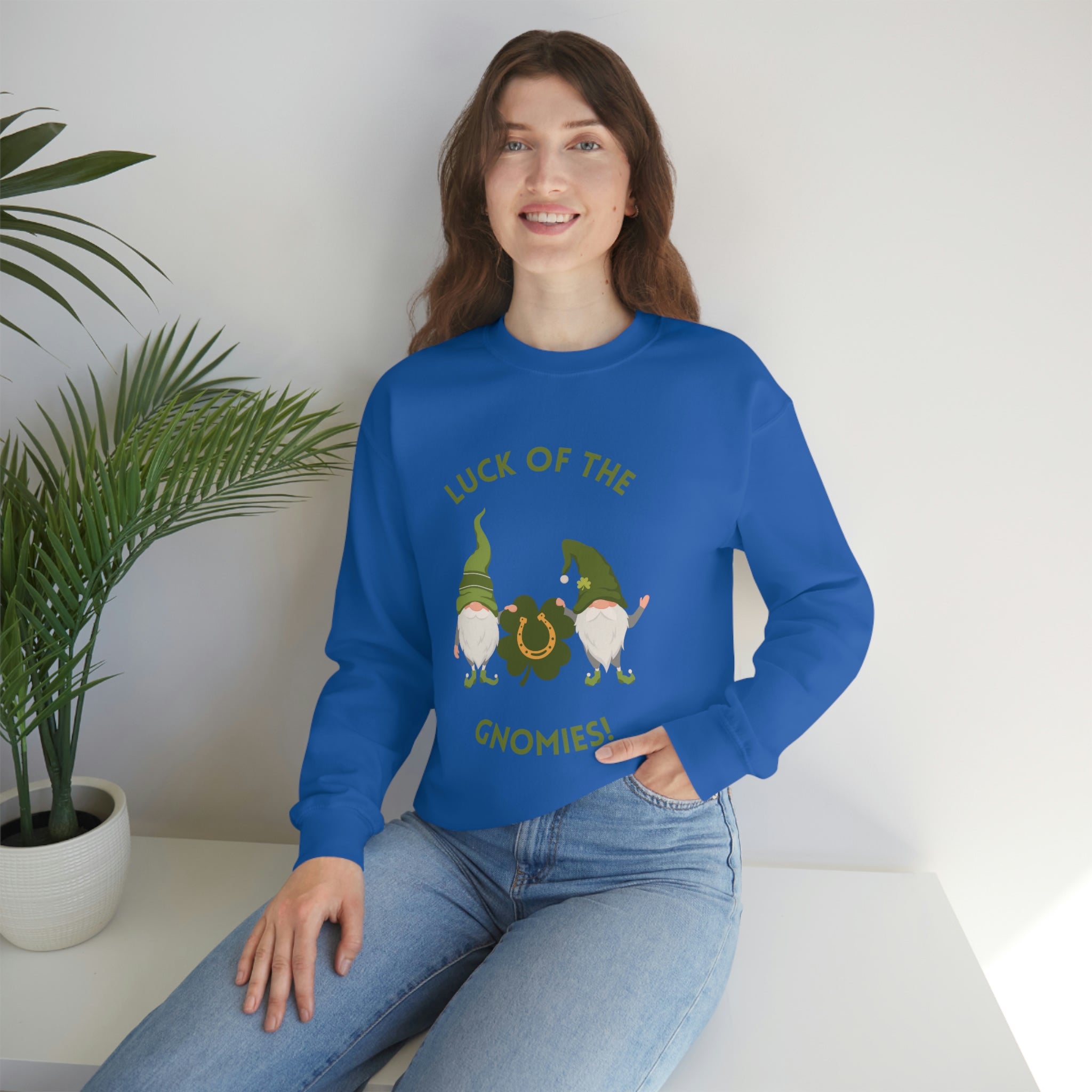 The Luck Of The Gnomies! Unisex Heavy Blend™ Crewneck Sweatshirt