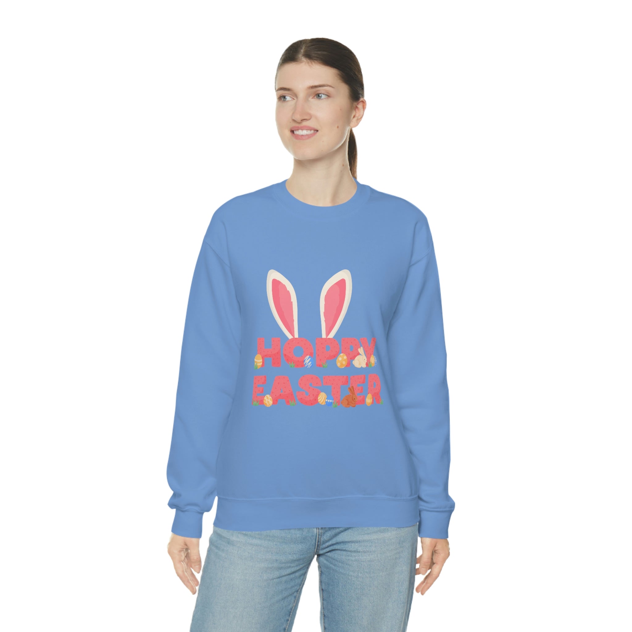 The Hoppy Easter Unisex Heavy Blend™ Crewneck Sweatshirt