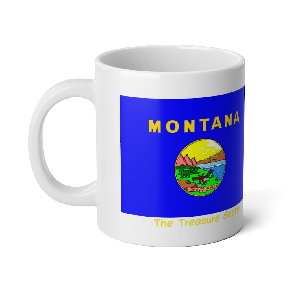 Montana State Flag Jumbo Mug, 20oz