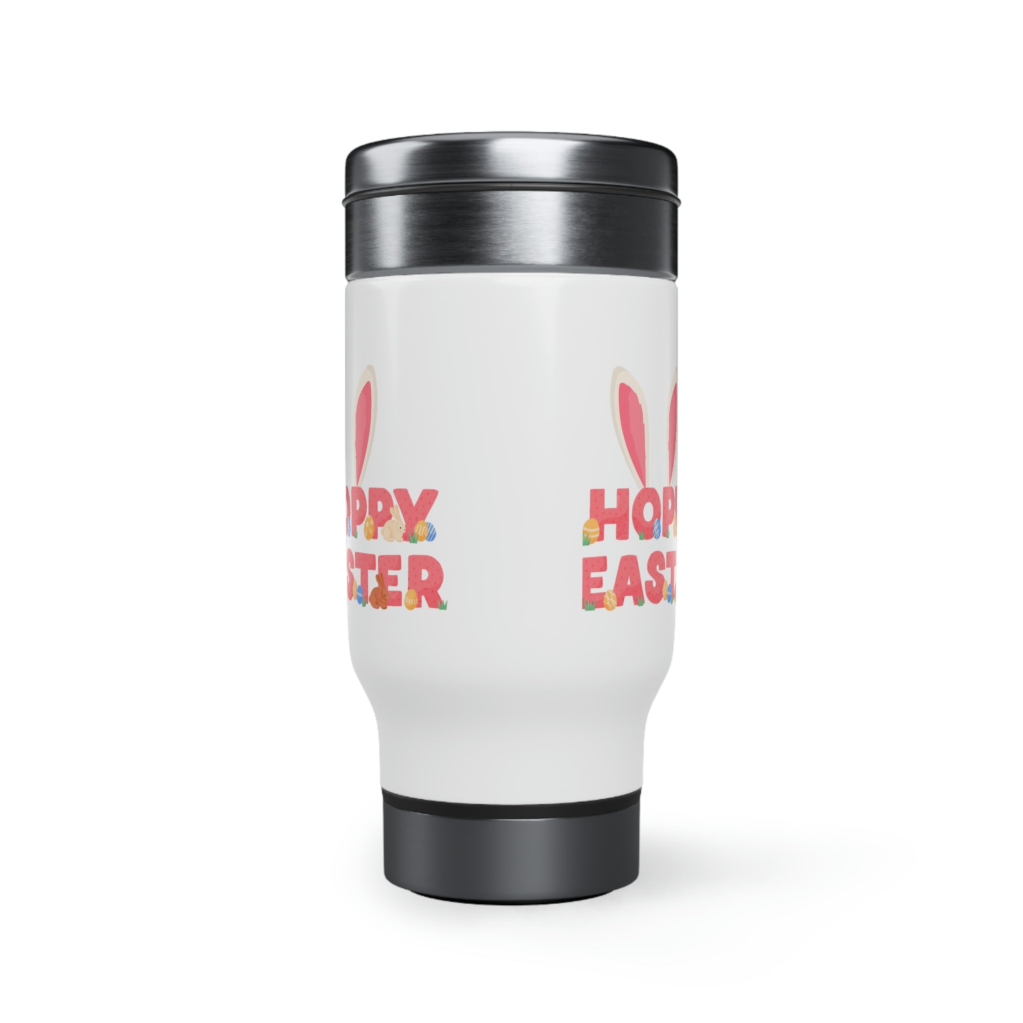 The Hoppy Easter Stainless Steel Travel Mug with Handle, 14oz