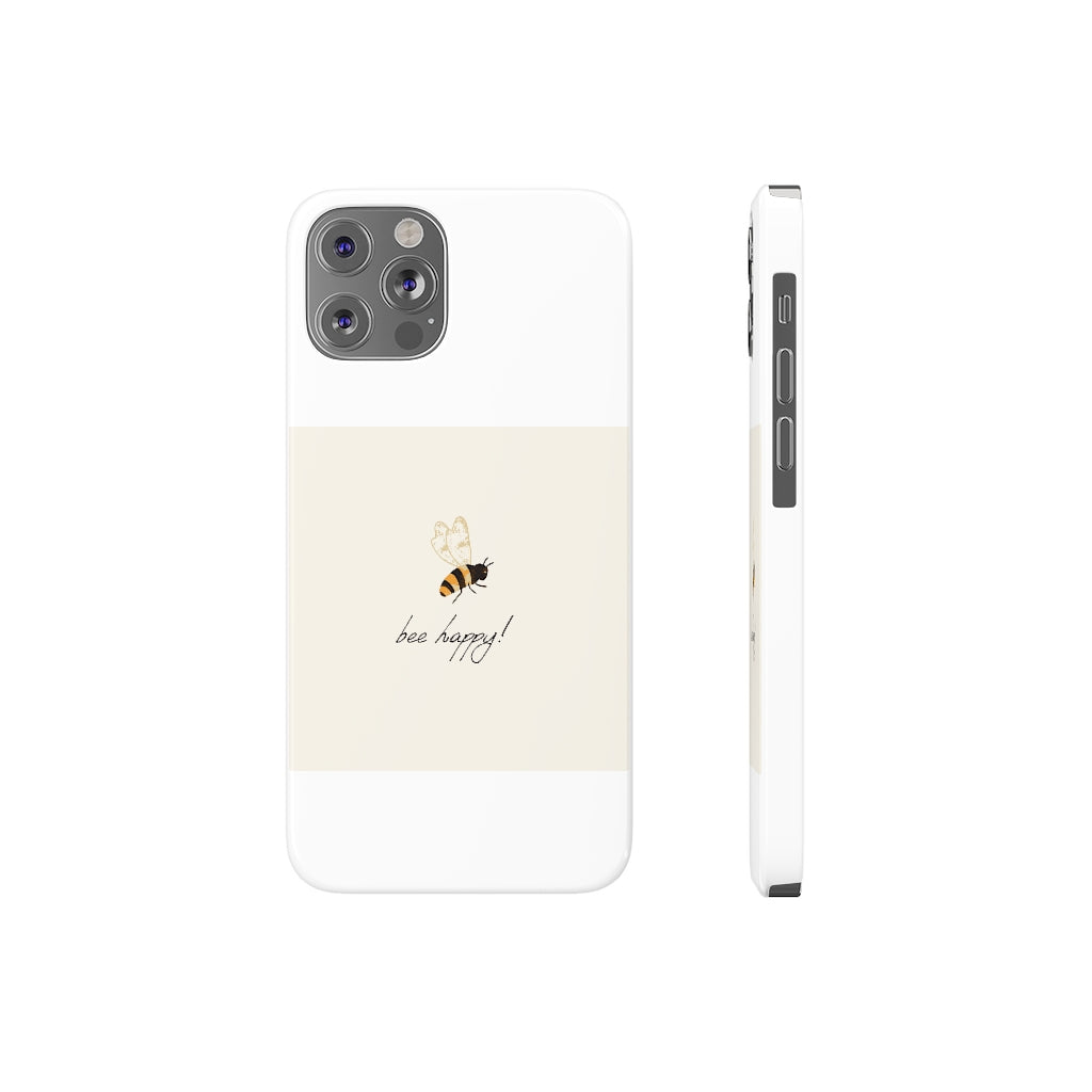 Bee Happy Barely There Phone Cases