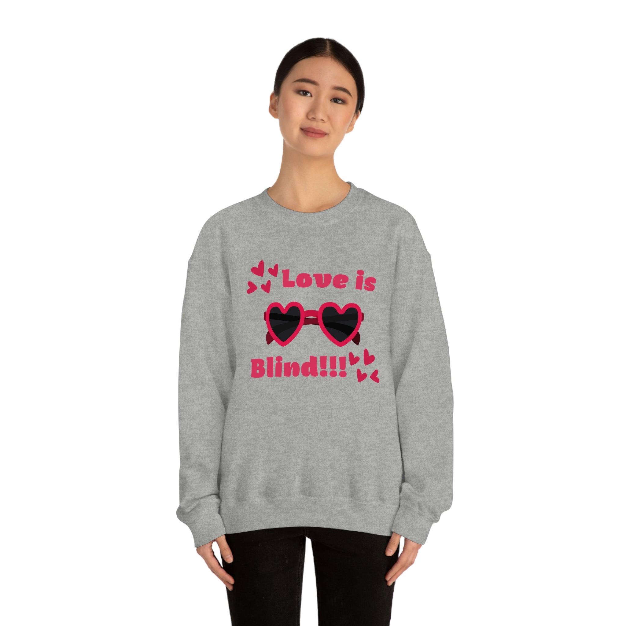 Love Is Blind!!! Unisex Heavy Blend™ Crewneck Sweatshirt