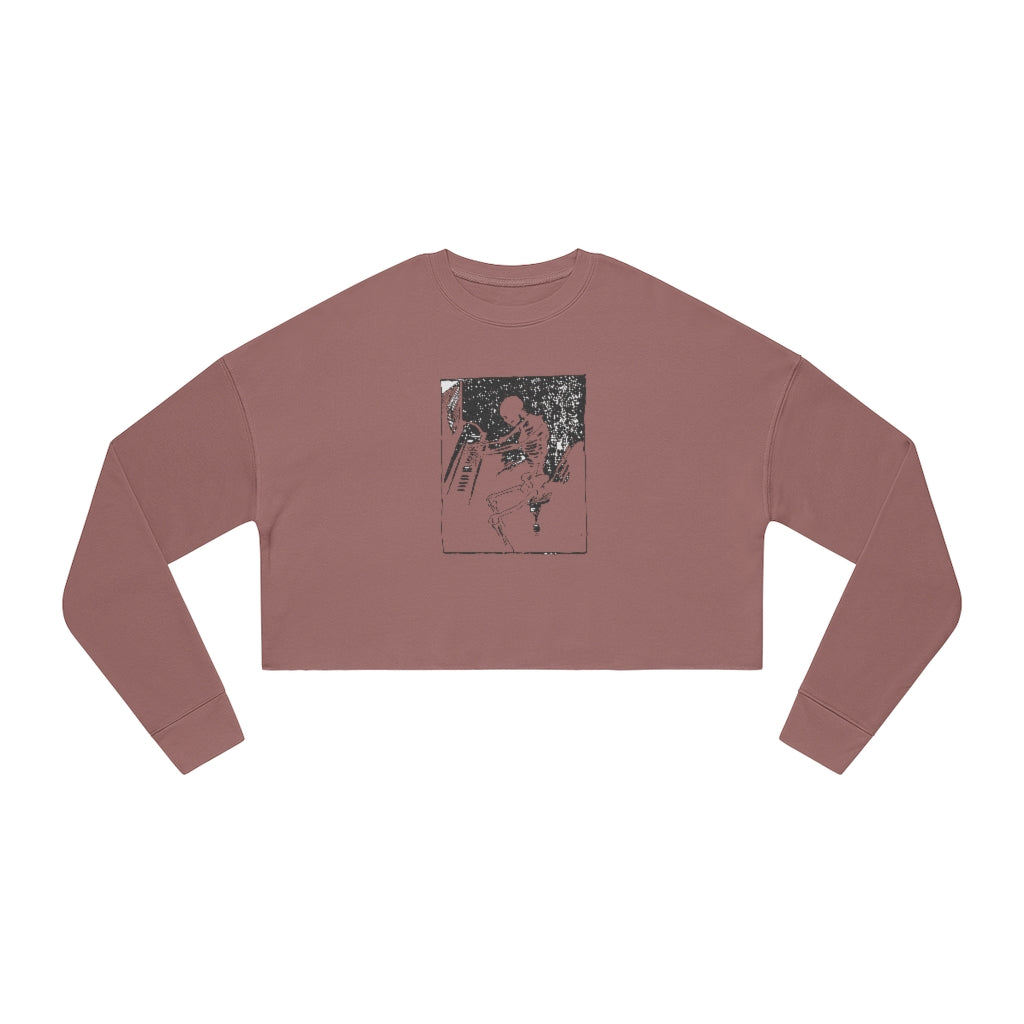 Women's Piano Player Cropped Sweatshirt