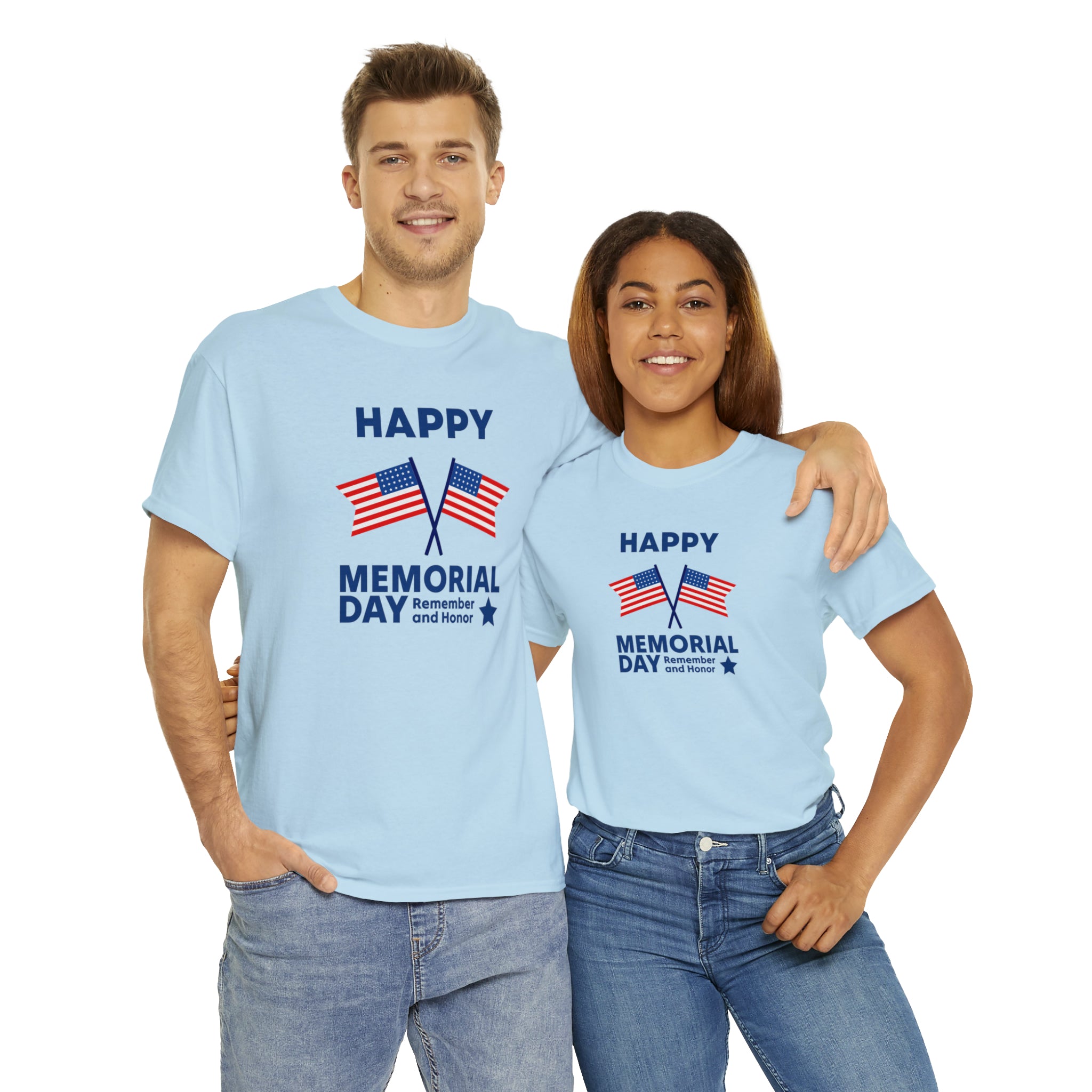 Happy Memorial Day Unisex Heavy Cotton Tee