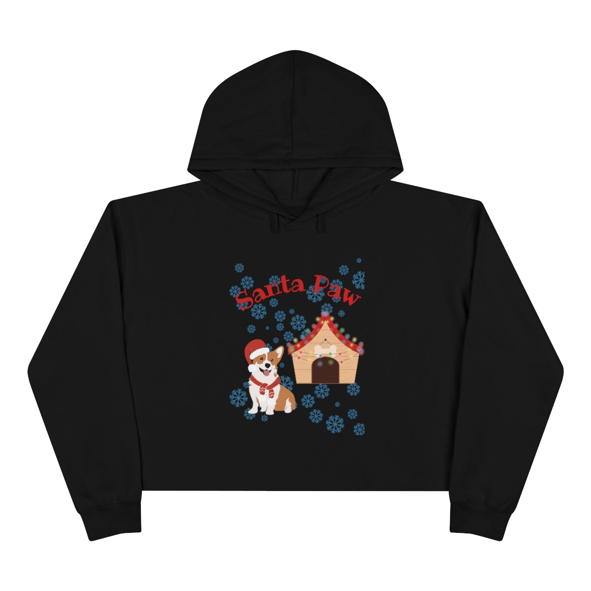 Santa Paw Crop Hoodie