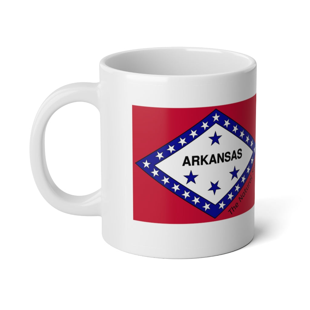 Arkansas State Flag Jumbo Mug, 20oz