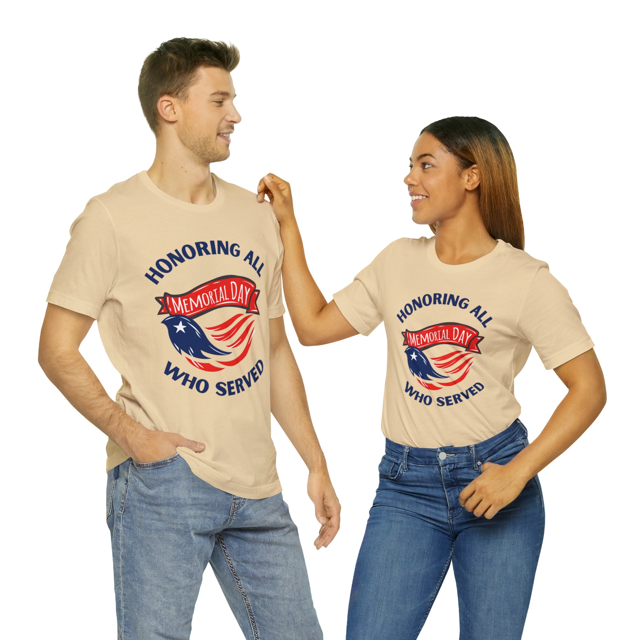 Memorial Day Honoring All Who Served Unisex Jersey Short Sleeve Tee