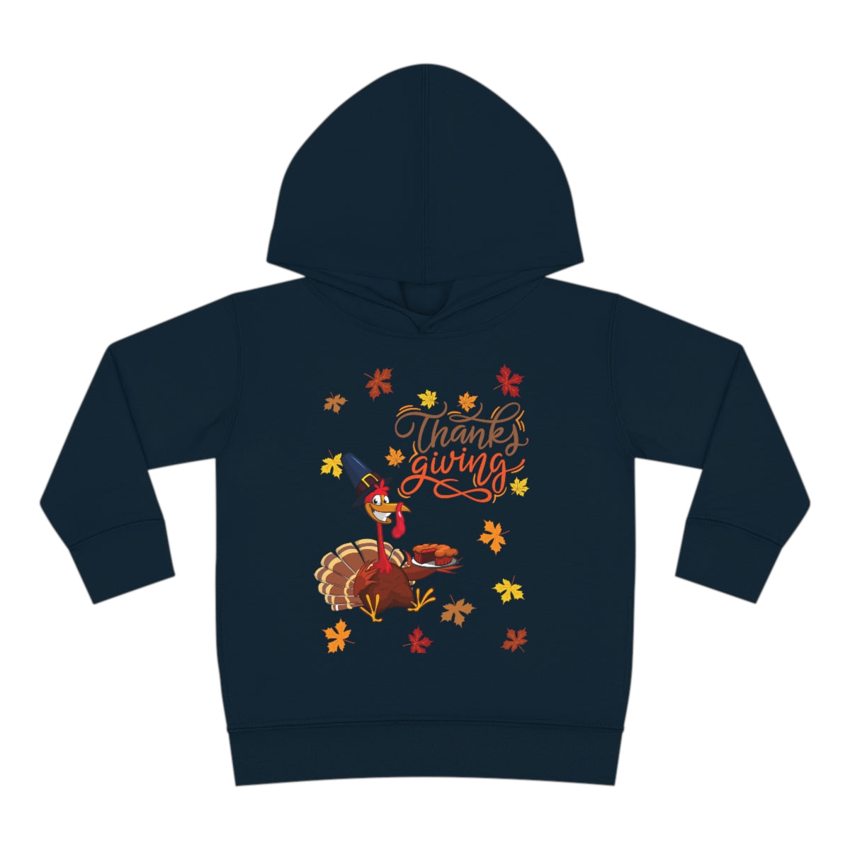 Thanksgiving Turkey Toddler Pullover Fleece Hoodie