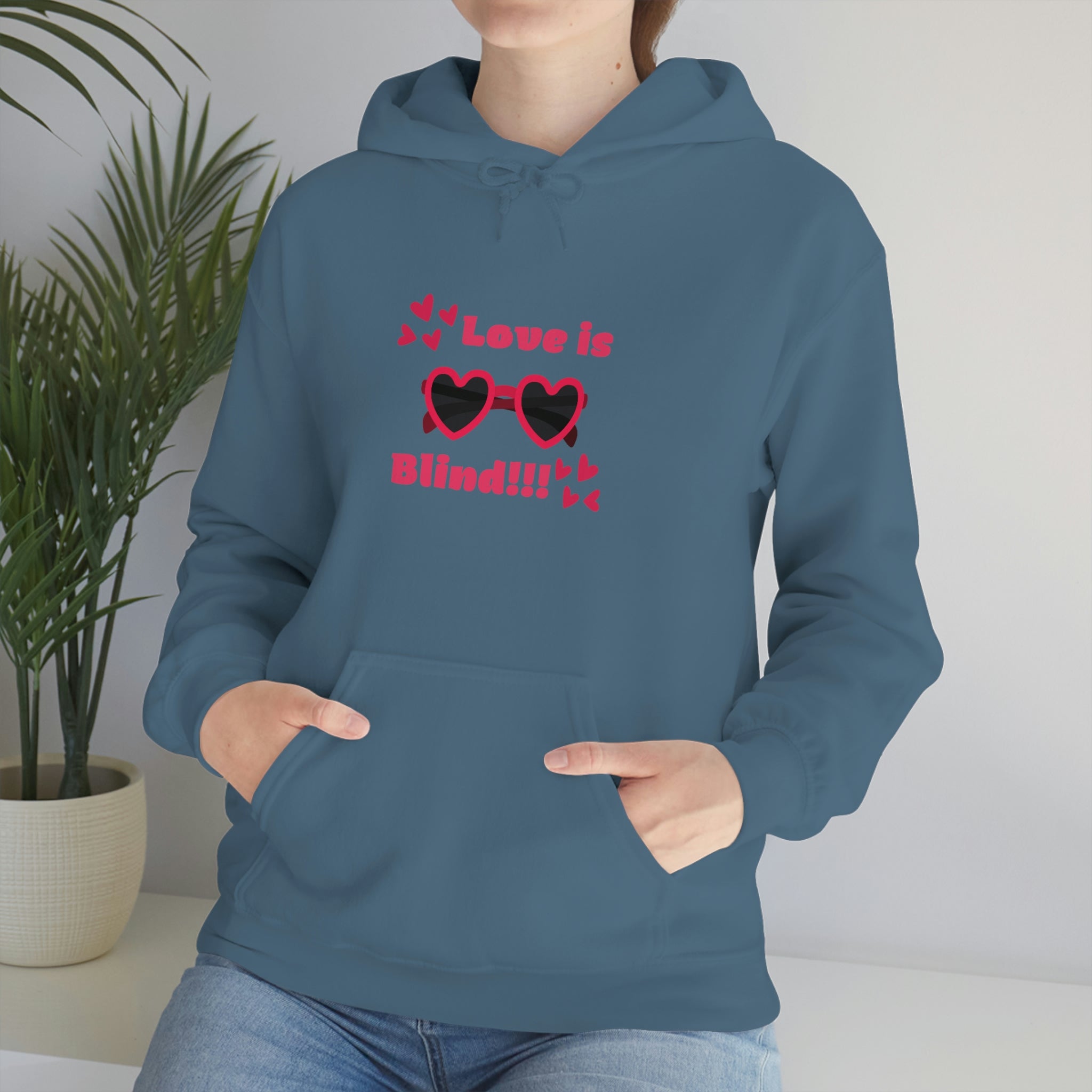 Love Is Blind!!! Unisex Heavy Blend™ Hooded Sweatshirt