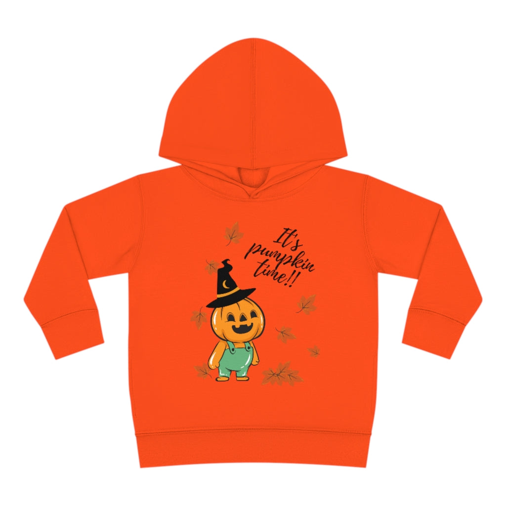 It's Pumpkin Time Toddler Pullover Fleece Hoodie