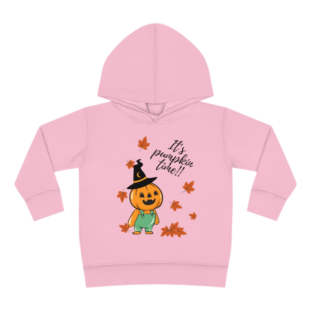 It's Pumpkin Time Toddler Pullover Fleece Hoodie