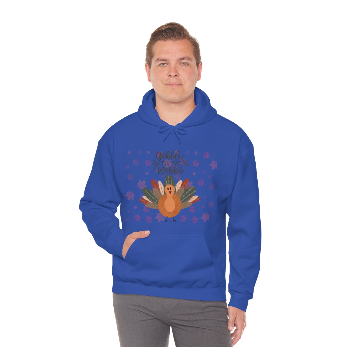 Gobble Til You Wobble Unisex Heavy Blend™ Hooded Sweatshirt