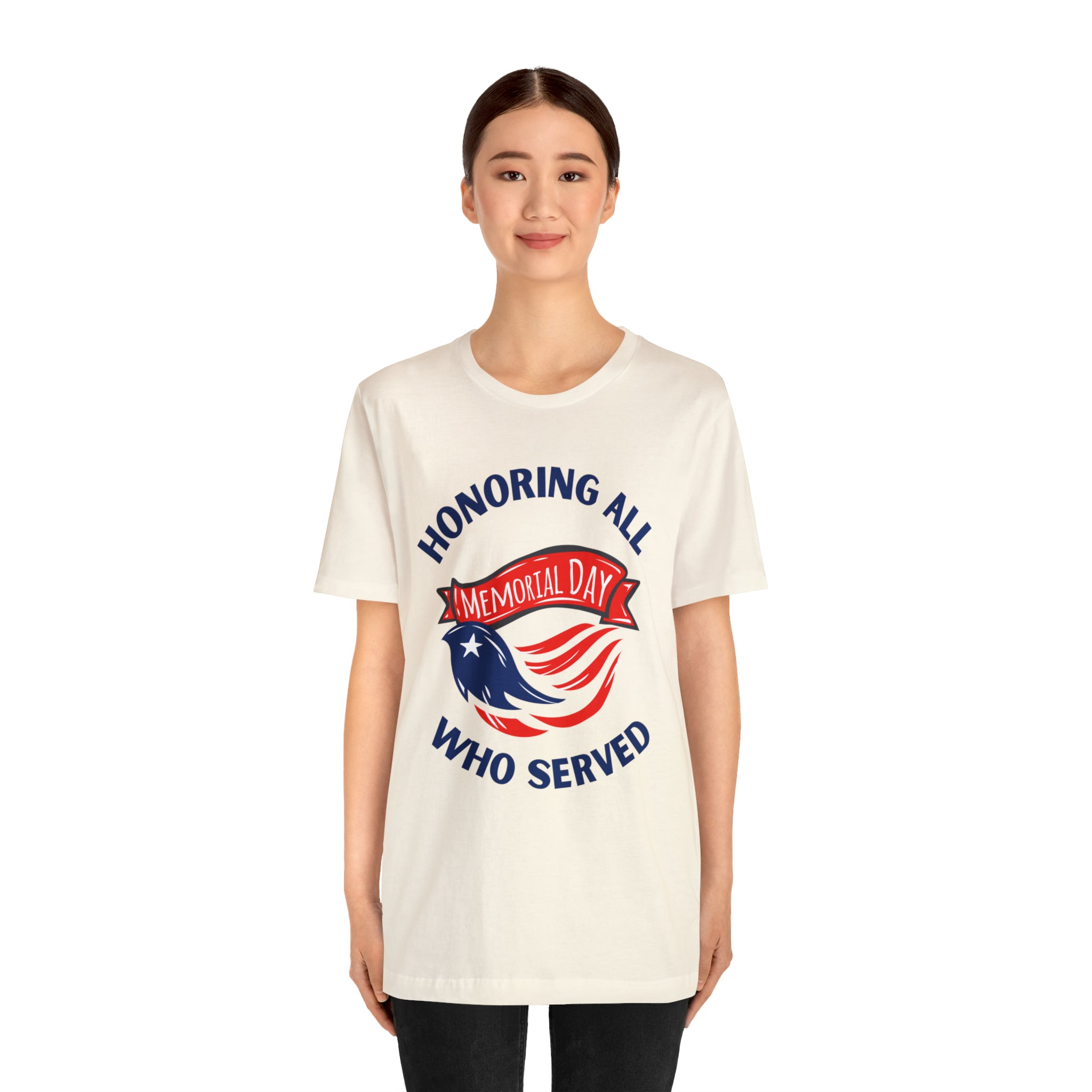 Memorial Day Honoring All Who Served Unisex Jersey Short Sleeve Tee