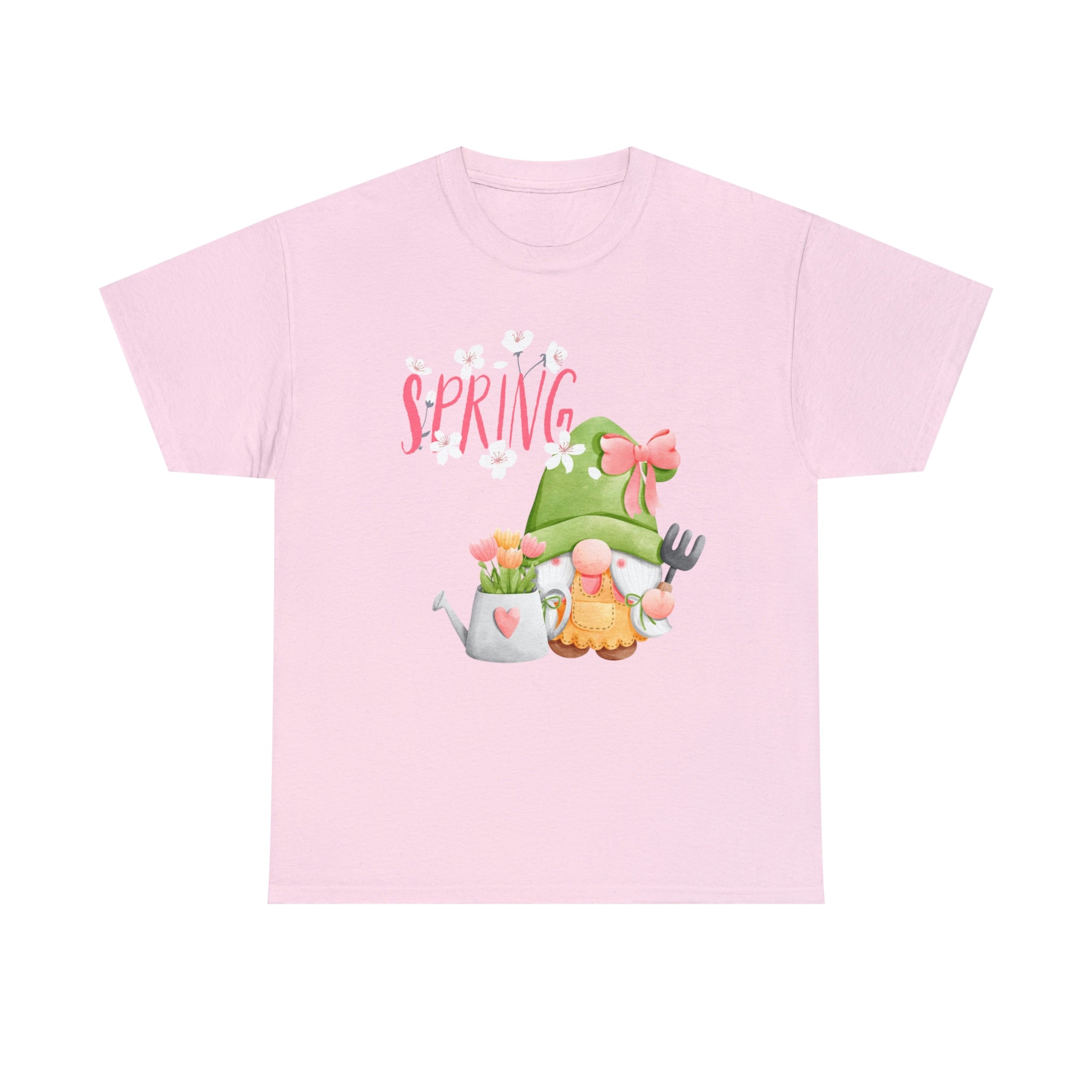 Gnome Happy Spring Unisex Heavy Cotton Tee