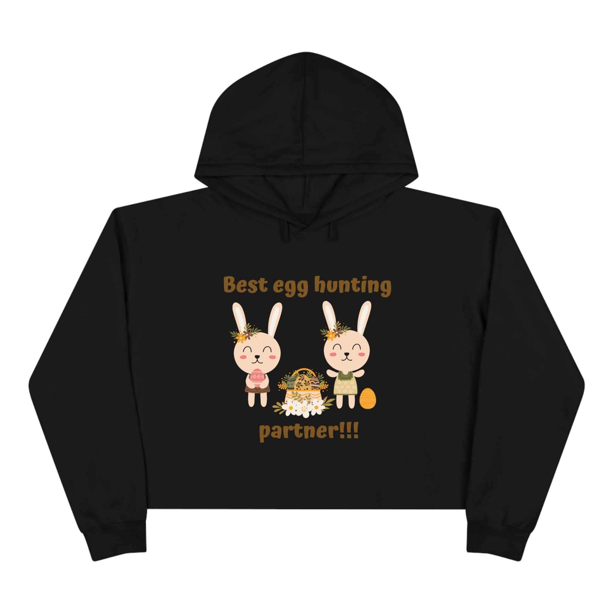Egg Easter Partner Crop Hoodie