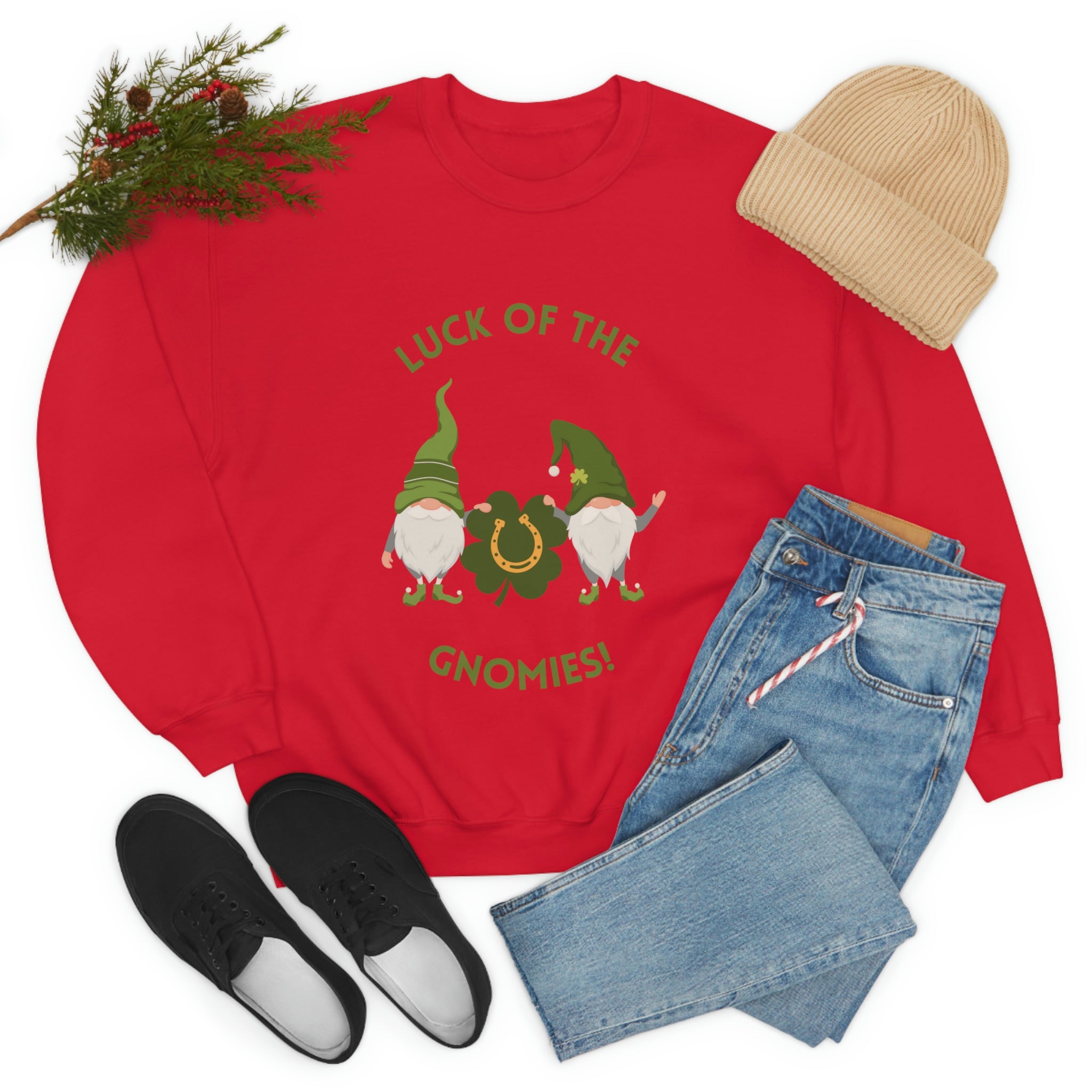 The Luck Of The Gnomies! Unisex Heavy Blend™ Crewneck Sweatshirt