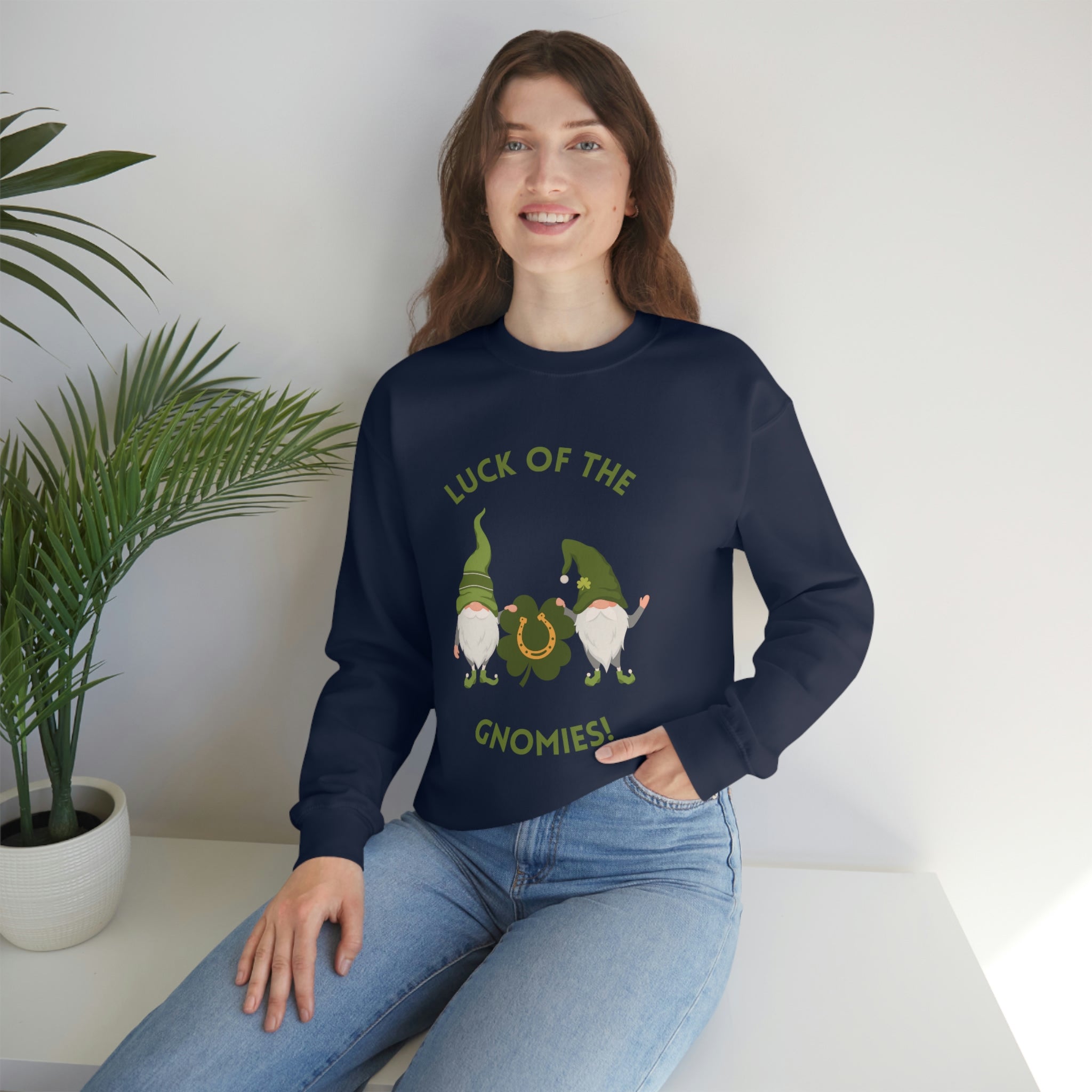 The Luck Of The Gnomies! Unisex Heavy Blend™ Crewneck Sweatshirt