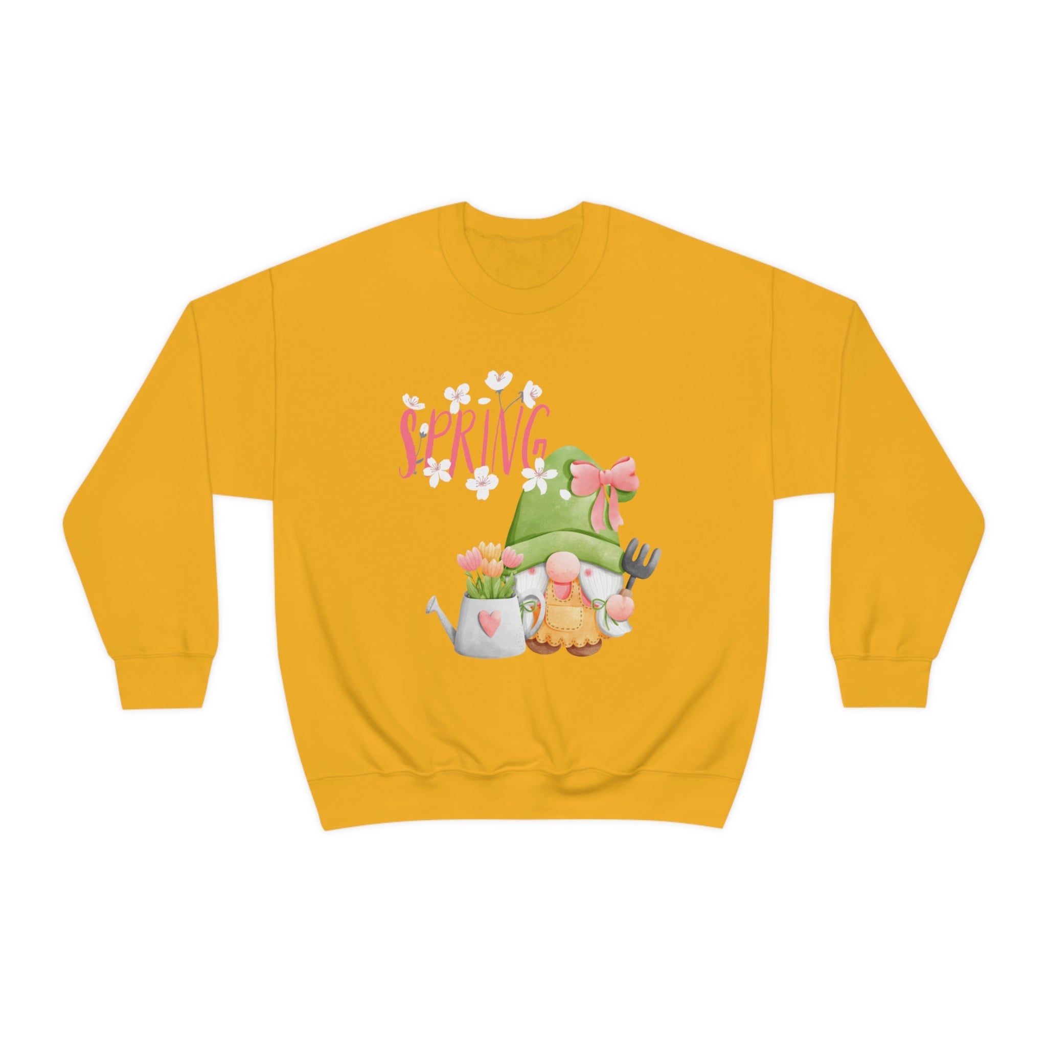 Gnome Happy Spring Unisex Heavy Blend™ Crewneck Sweatshirt