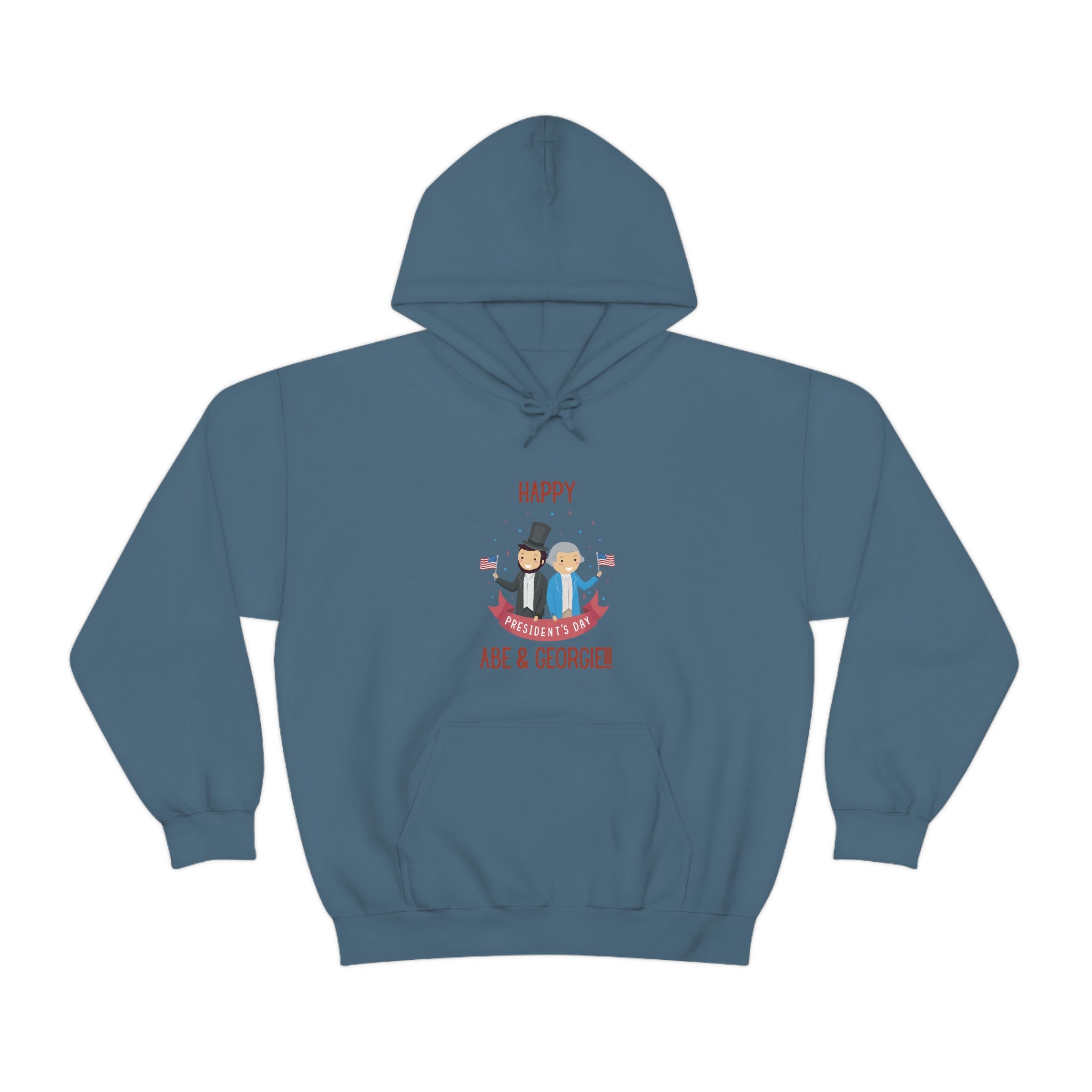 Happy President's Day Abe & Georgie!!! Unisex Heavy Blend™ Hooded Sweatshirt