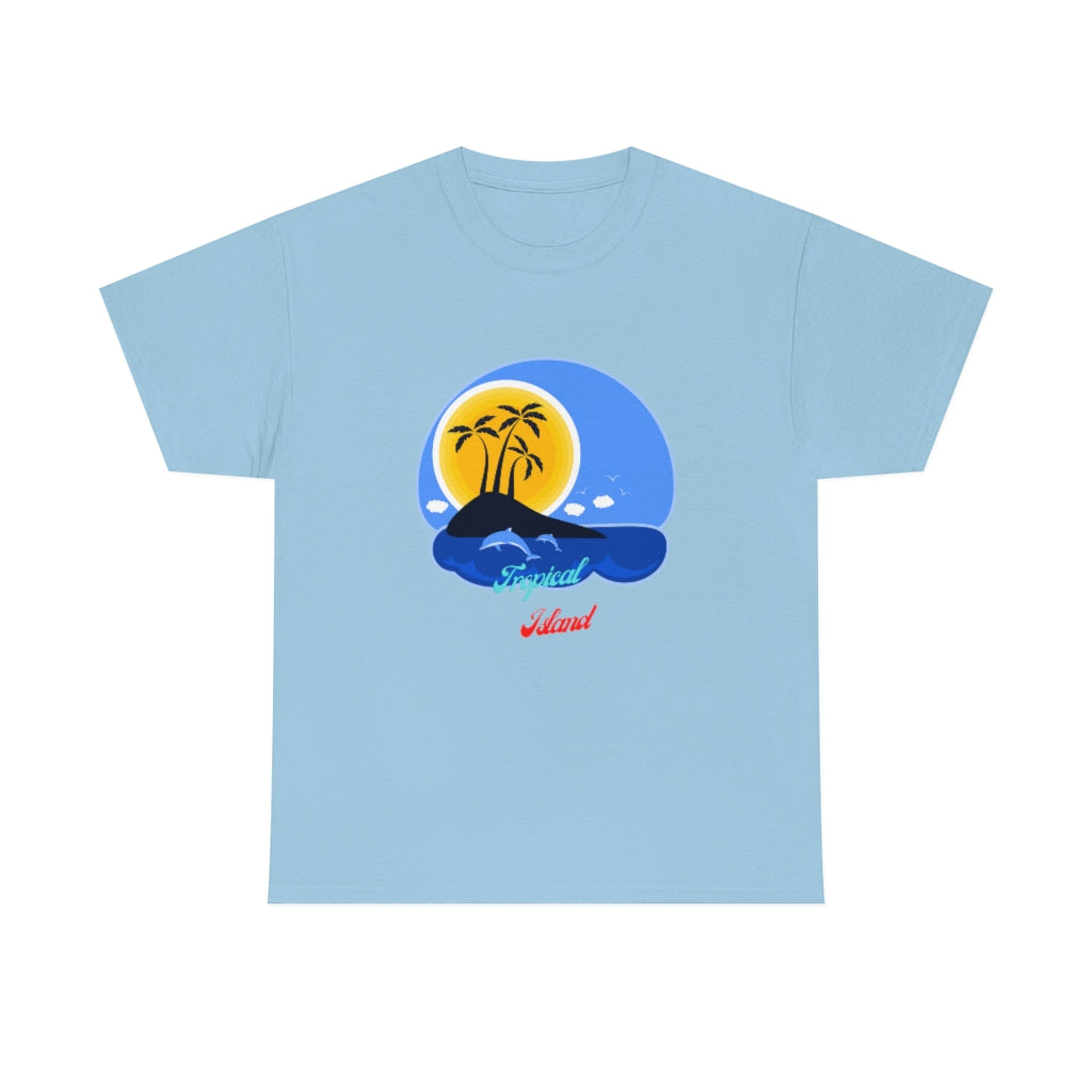 Tropical Island Unisex Heavy Cotton Tee