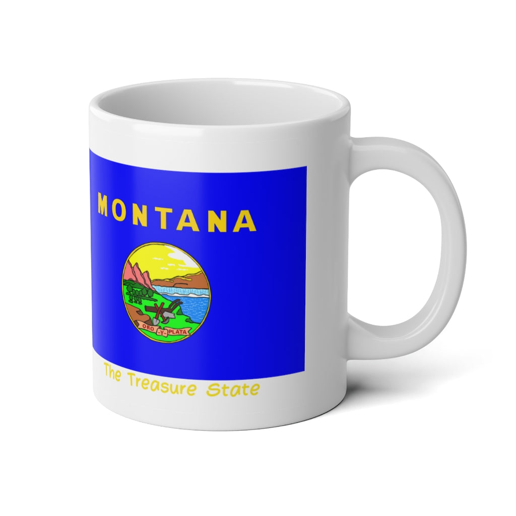 Montana State Flag Jumbo Mug, 20oz