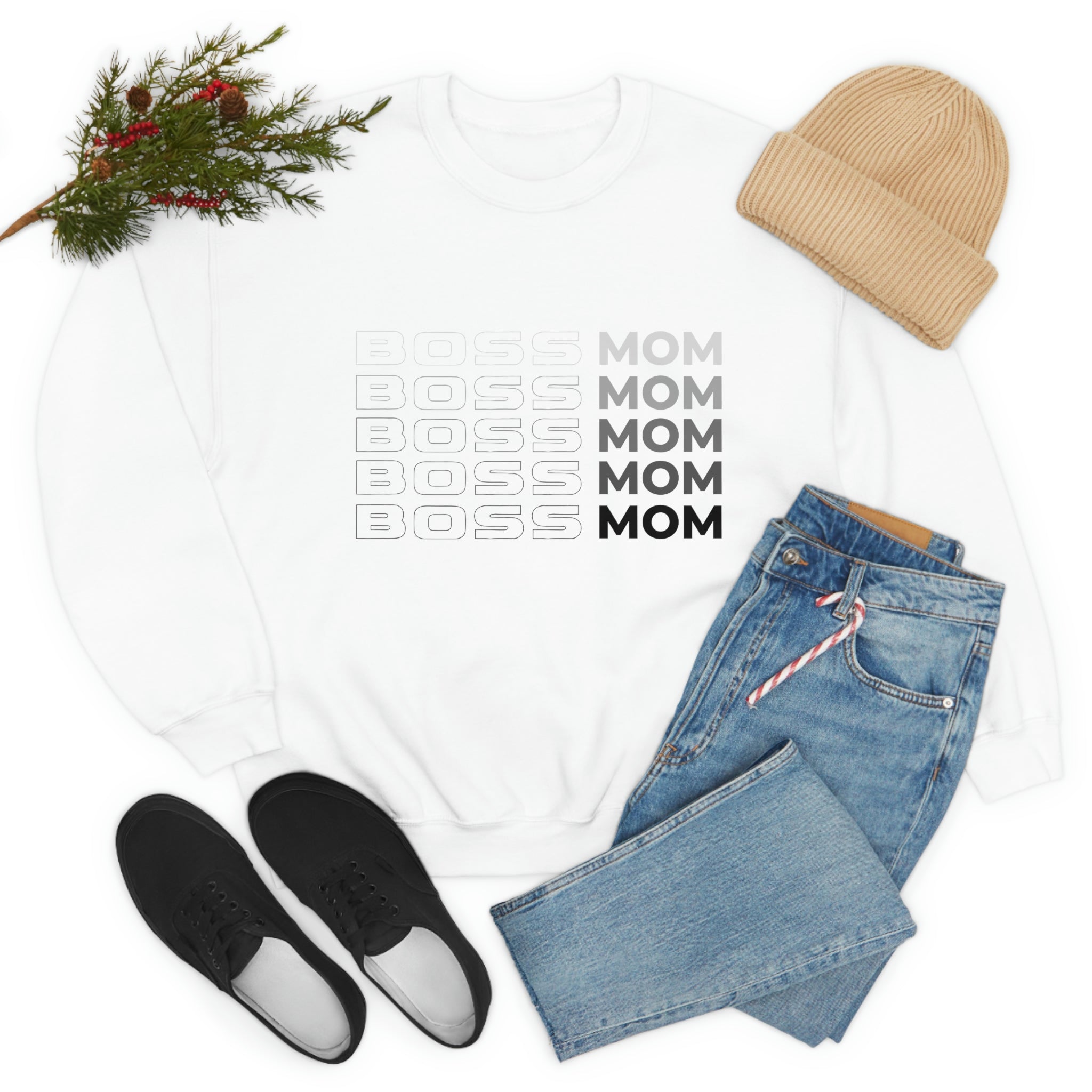 Boss Mom Unisex Heavy Blend™ Crewneck Sweatshirt