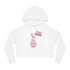 Happy Easter Day Bunny Women’s Cropped Hooded Sweatshirt