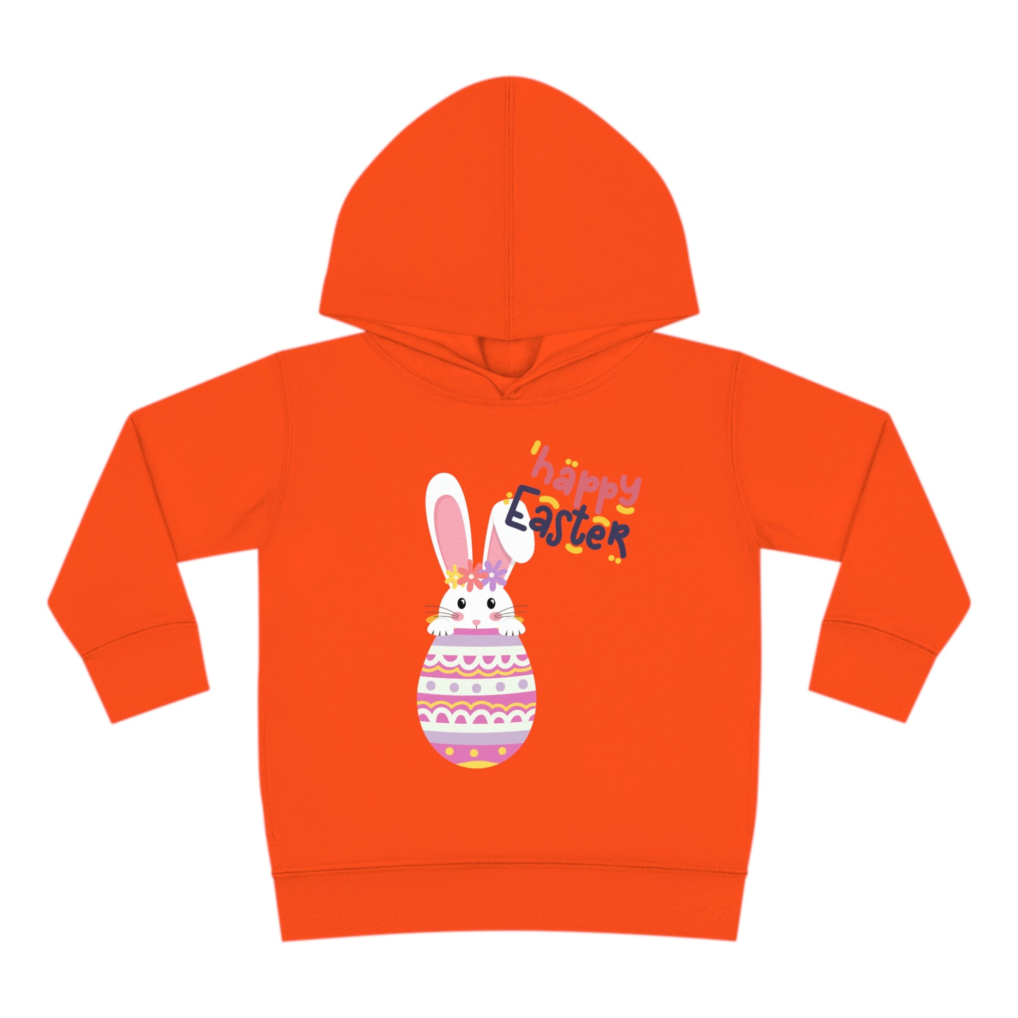 Happy Easter Day Bunny Toddler Pullover Fleece Hoodie