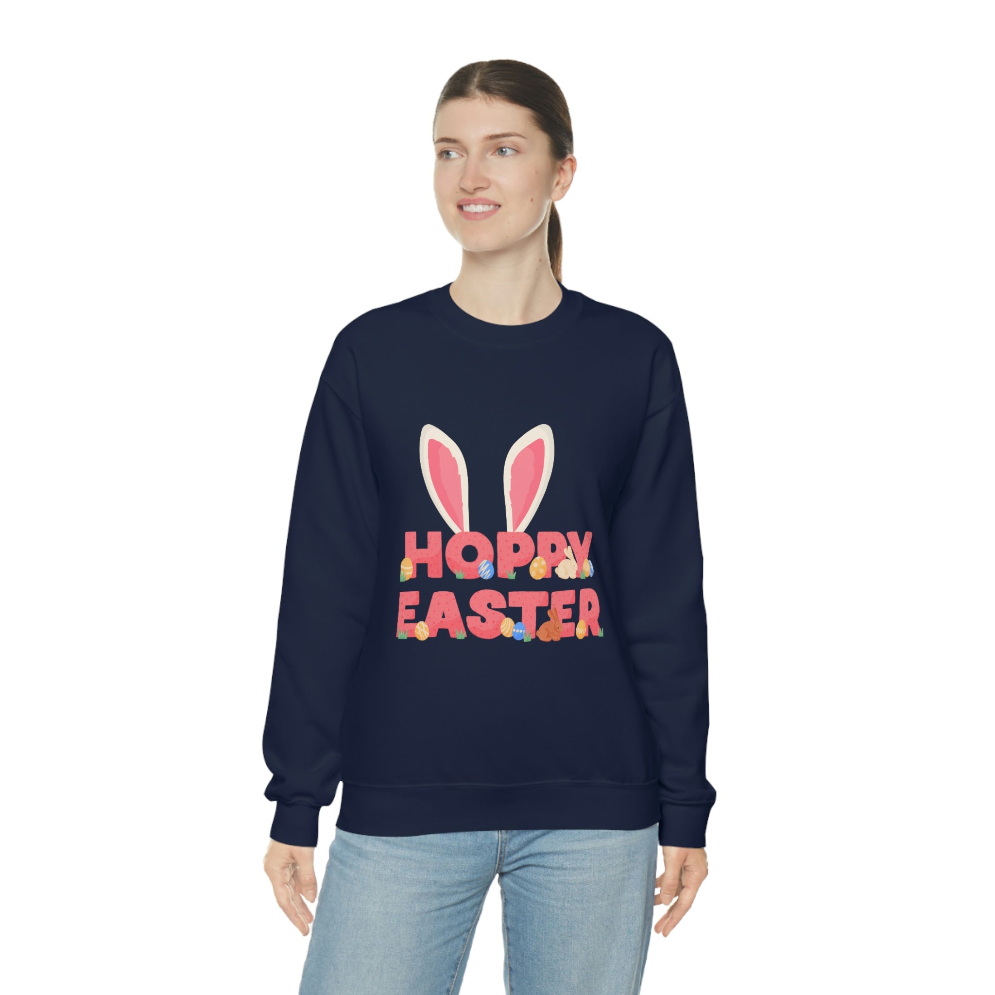 The Hoppy Easter Unisex Heavy Blend™ Crewneck Sweatshirt