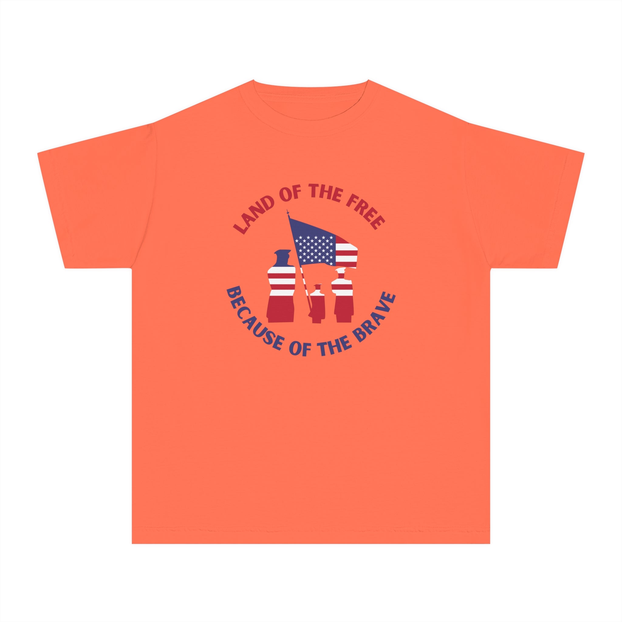 Memorial Day Land Of The Free Youth Midweight Tee