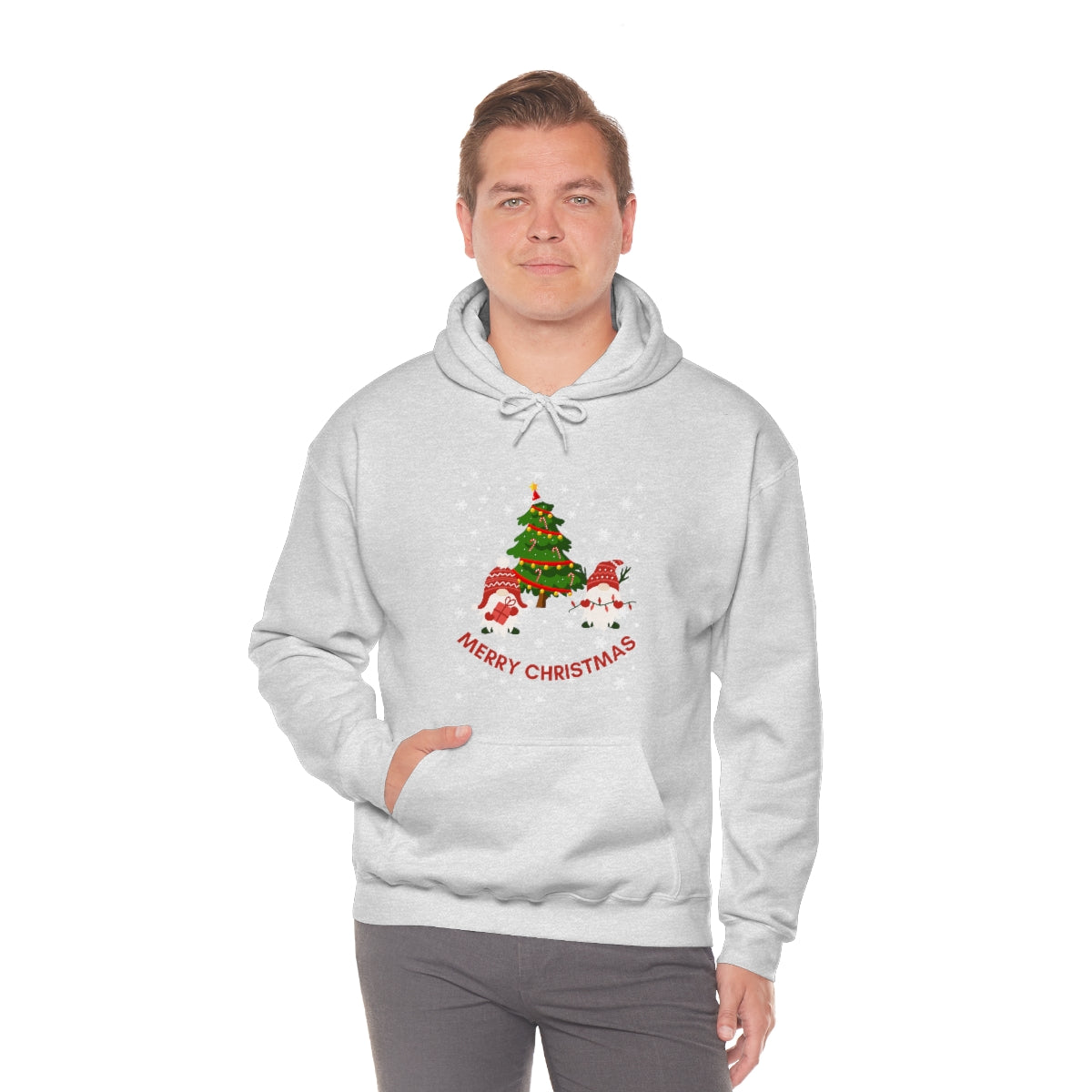 Merry & Bright Holidays Christmas Unisex Heavy Blend™ Hooded Sweatshirt