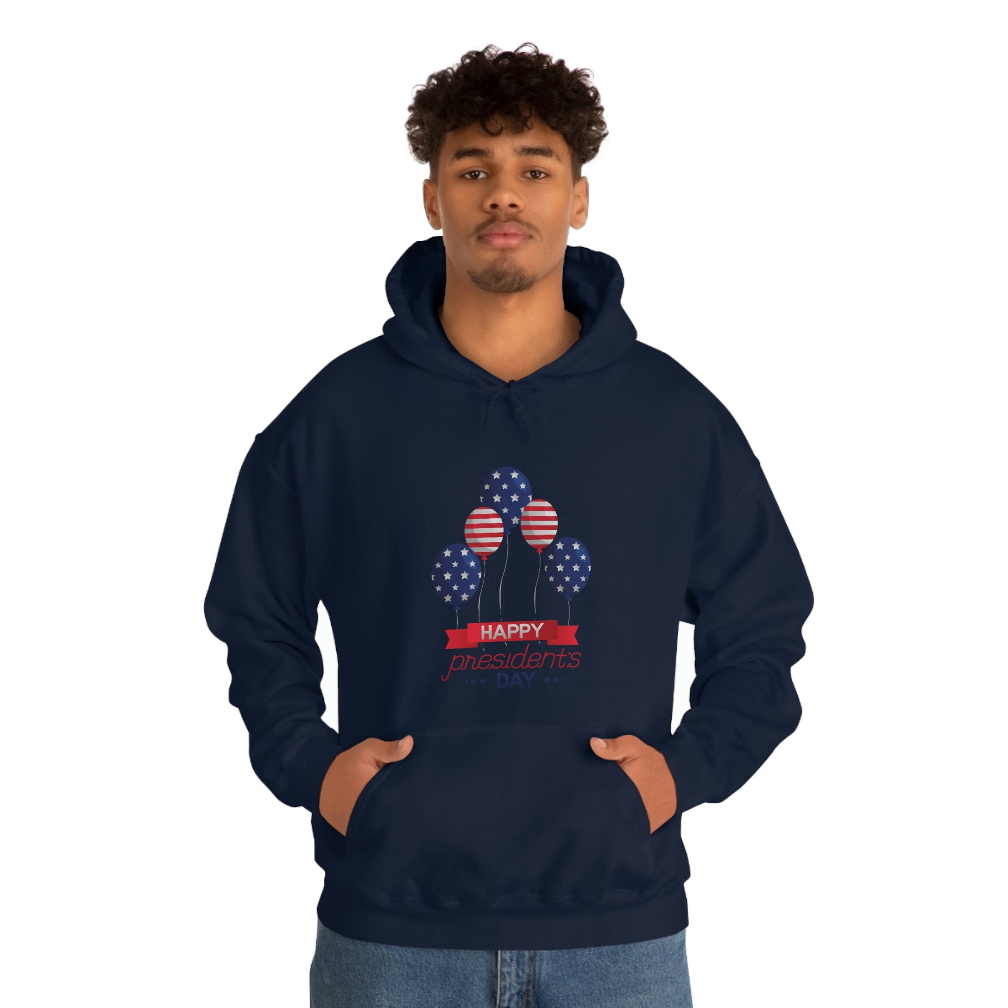 Happy President's Day Stars & Stripe Unisex Heavy Blend™ Hooded Sweatshirt