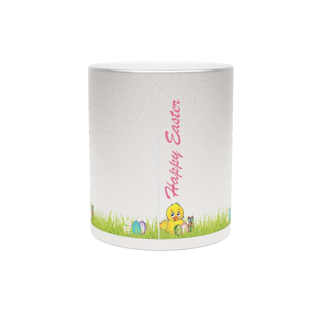 Happy Easter Metallic Mug (Silver\Gold)