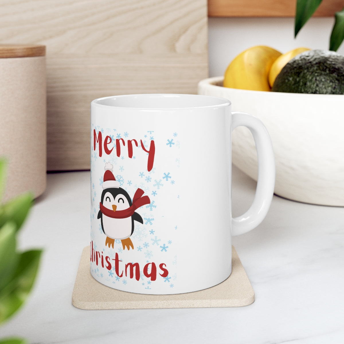 Cute Penguin Christmas Ceramic Mug 11oz
