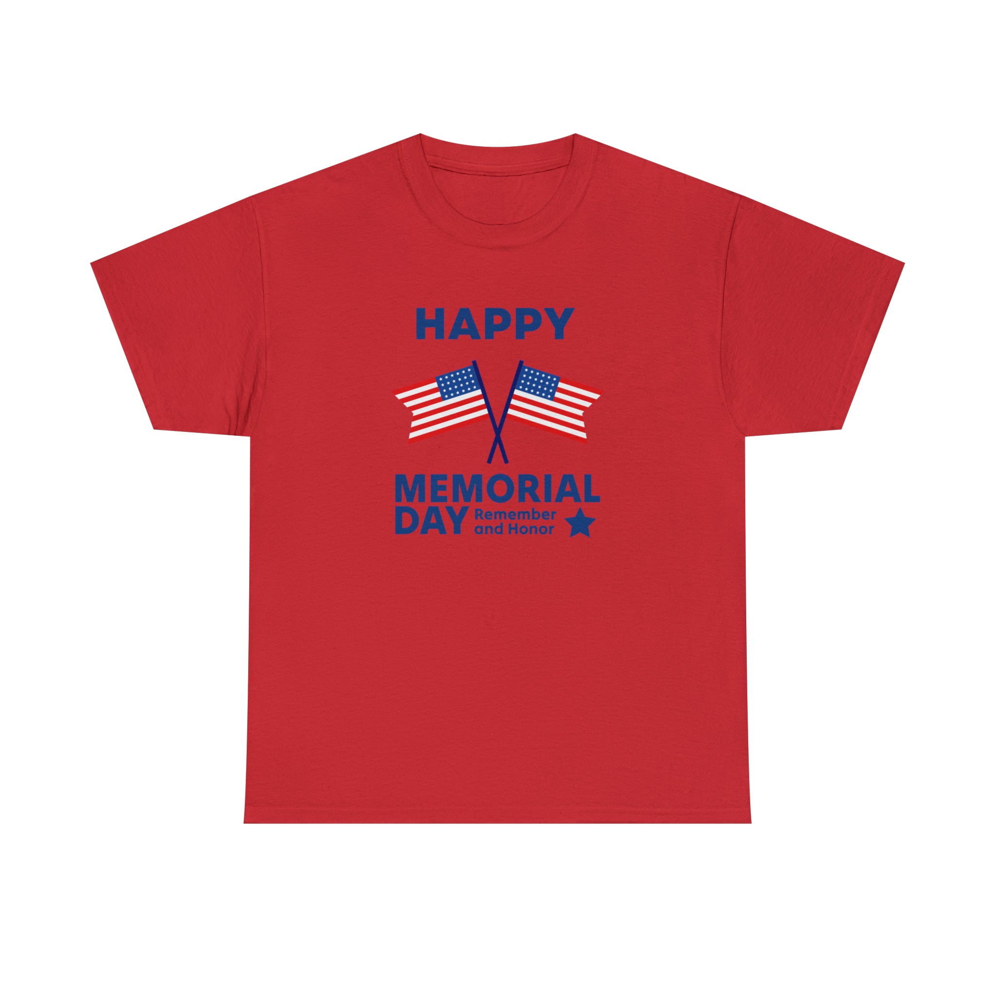 Happy Memorial Day Unisex Heavy Cotton Tee