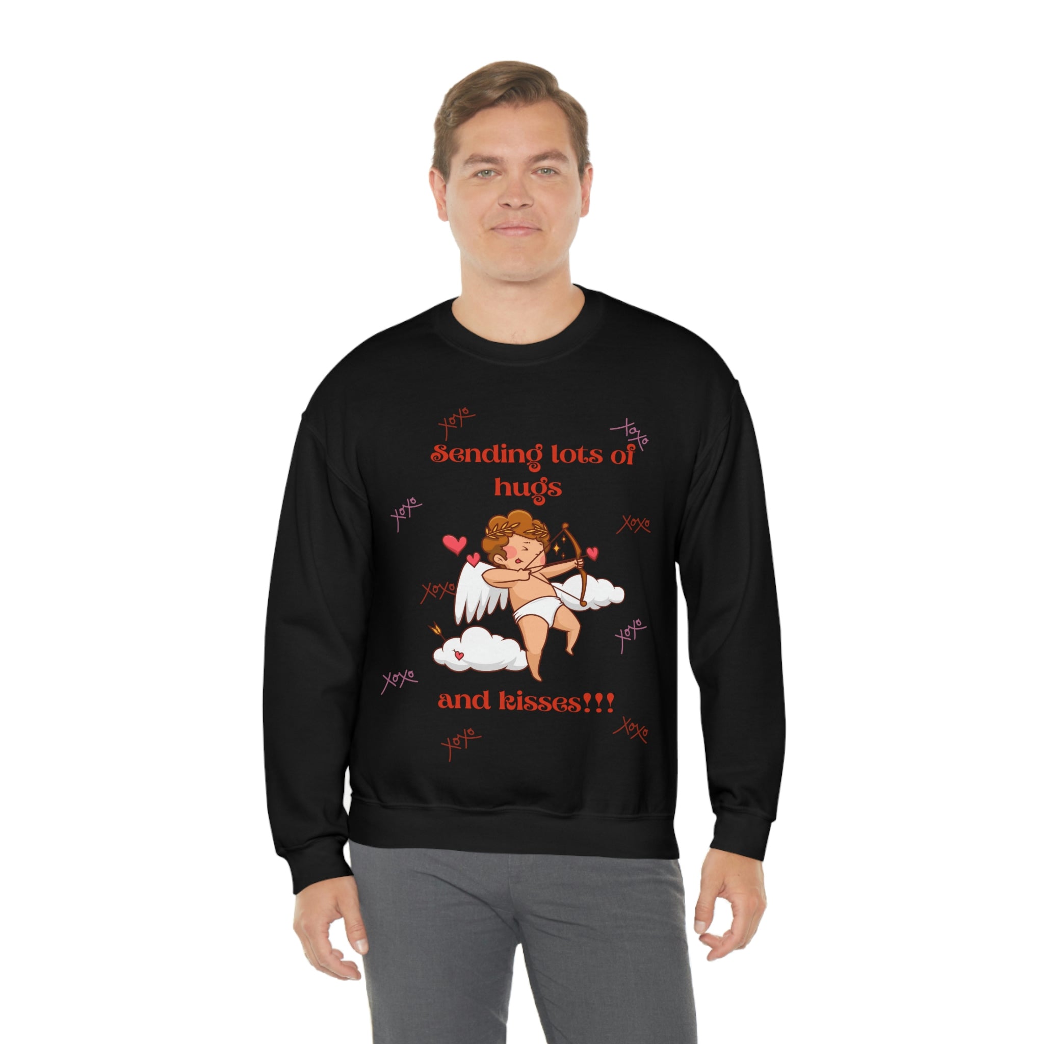 Sending Lots Of Hugs & Kisses!! Unisex Heavy Blend™ Crewneck Sweatshirt