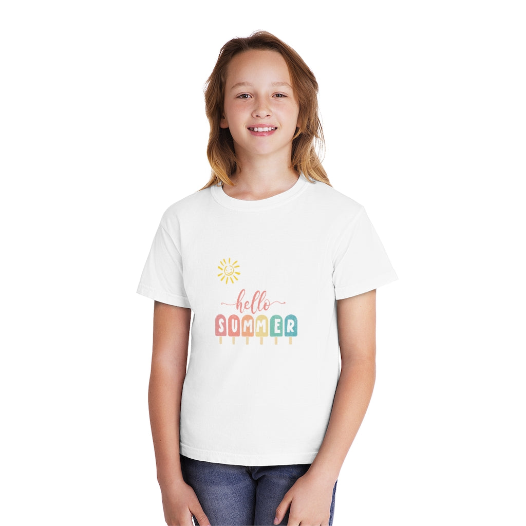 Sunny Hello Summer Youth Midweight Tee